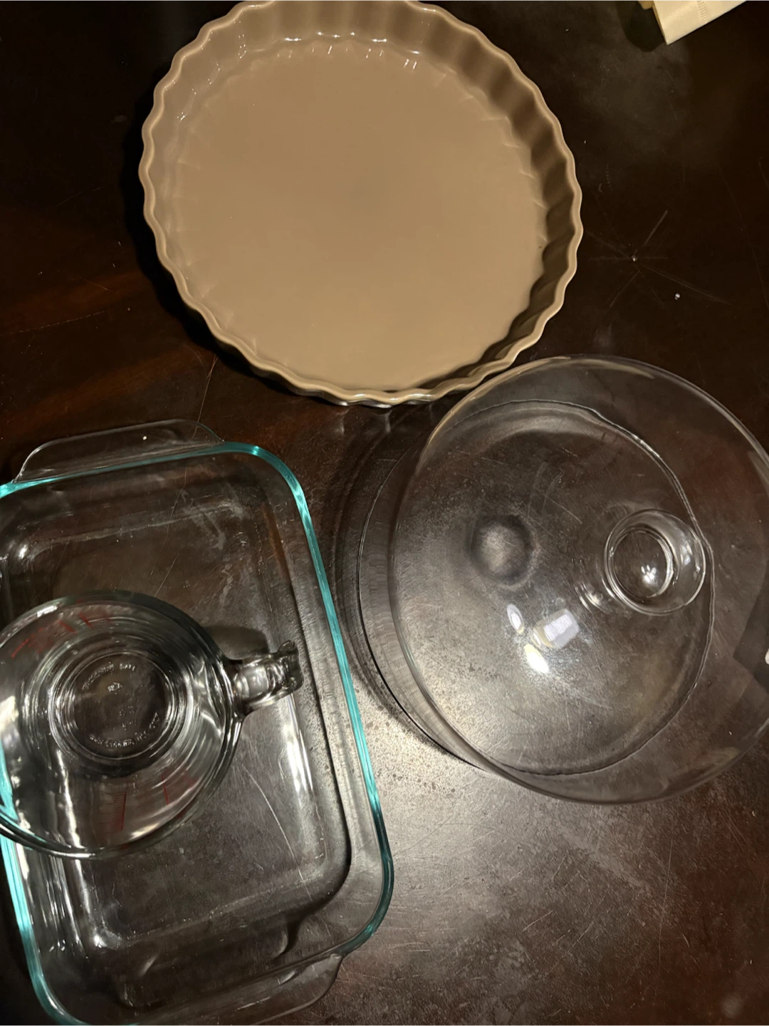 Baking Dish Set with Measuring Cup and Lid