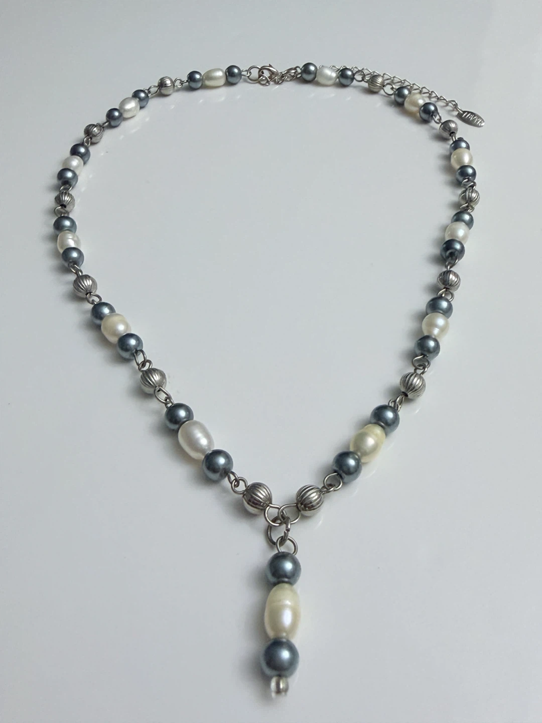 Vintage LBVYR Yves Rocher Freshwater Pearls Lariat Necklace - photo 3