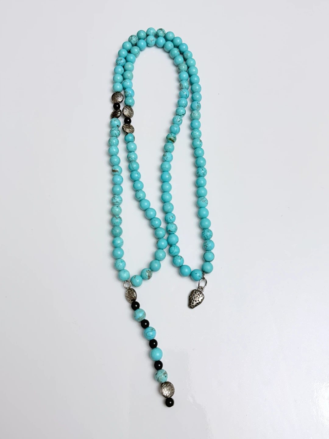 Genuine Turquoise Stone Long Layering Beaded Necklace - photo 2