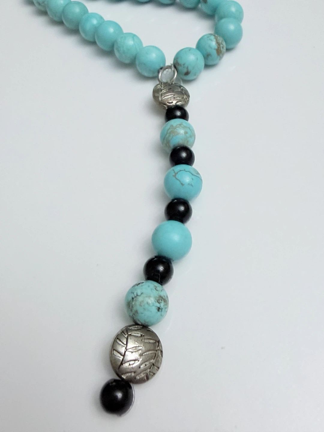 Genuine Turquoise Stone Long Layering Beaded Necklace - photo 4