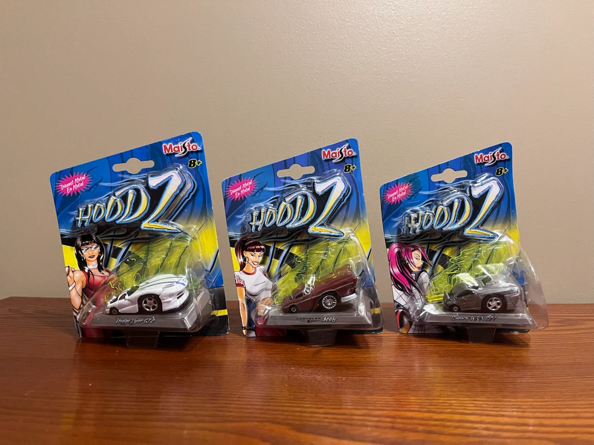 VINTAGE (2004) MAISTO HOODZ VEHICLES (1:64 Scale diecast)