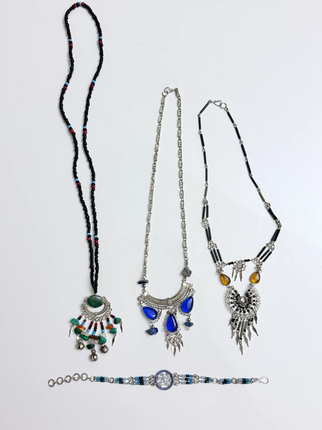 Vintage Boho Silver Style Jewelry Bundle - photo 2