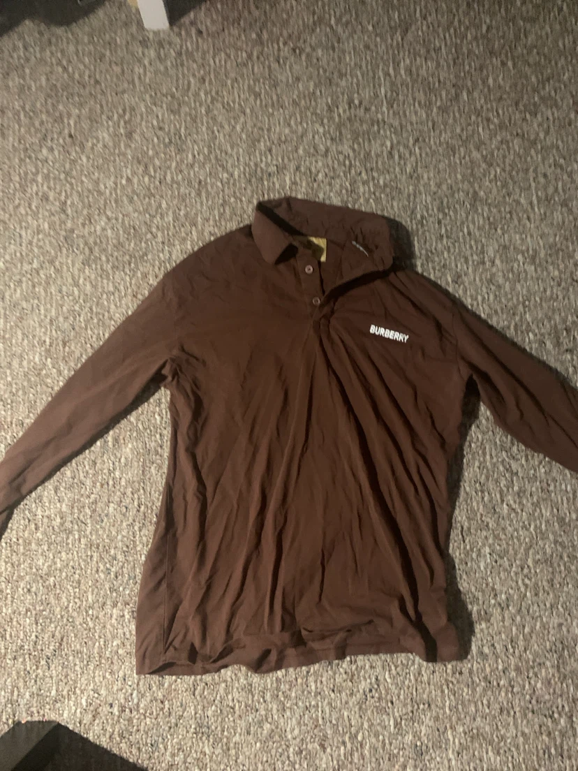 Burberry Long Sleeve Polo Shirt