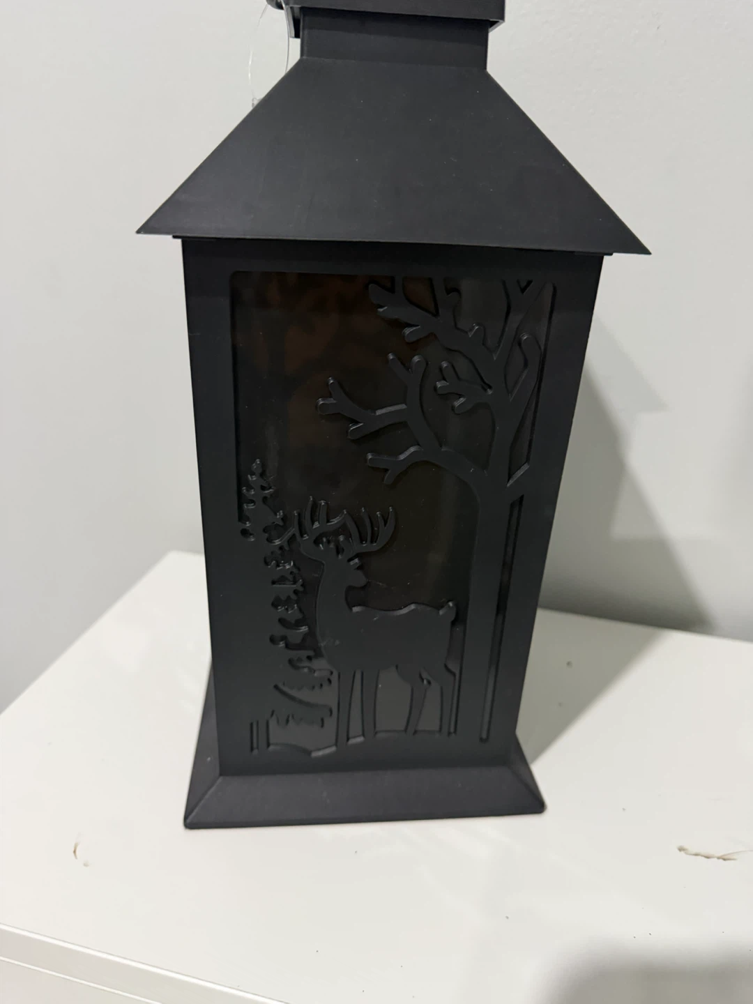 Black Deer & Tree Lantern - photo 2