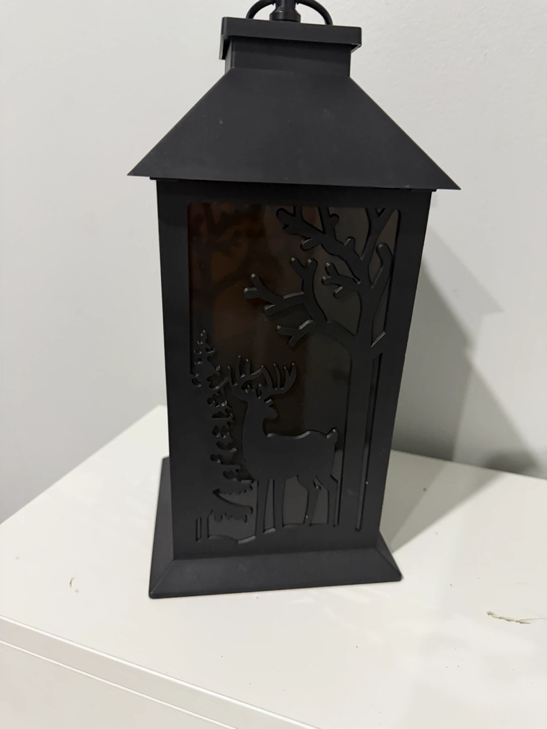 Black Deer & Tree Lantern - photo 4