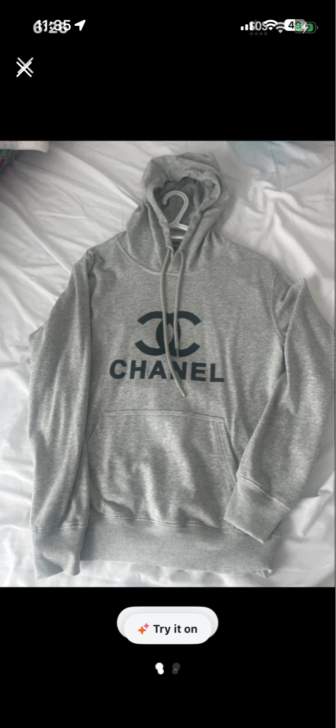 Grey CHANEL Hoodie