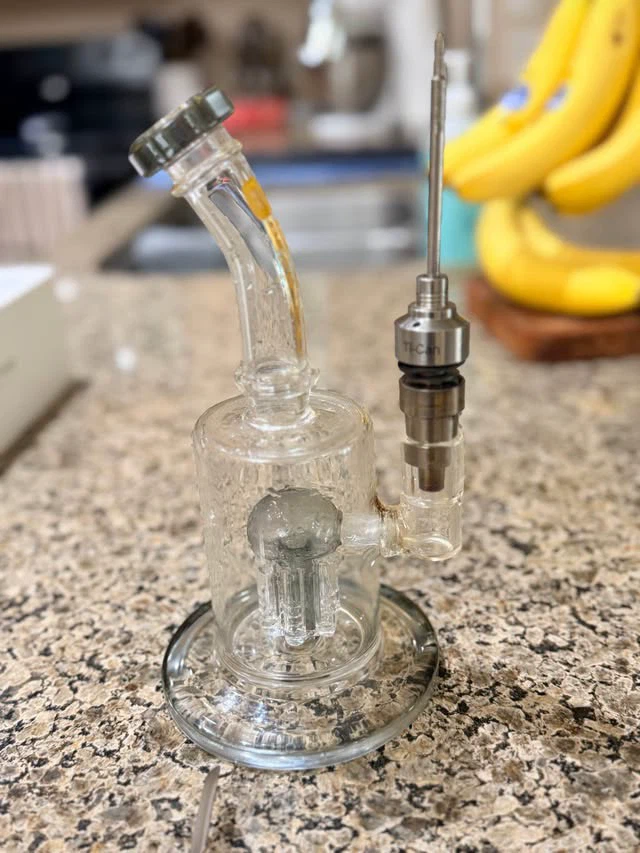 Bubble Diffuser Glass with Titanium Nail(plus dab tools)
