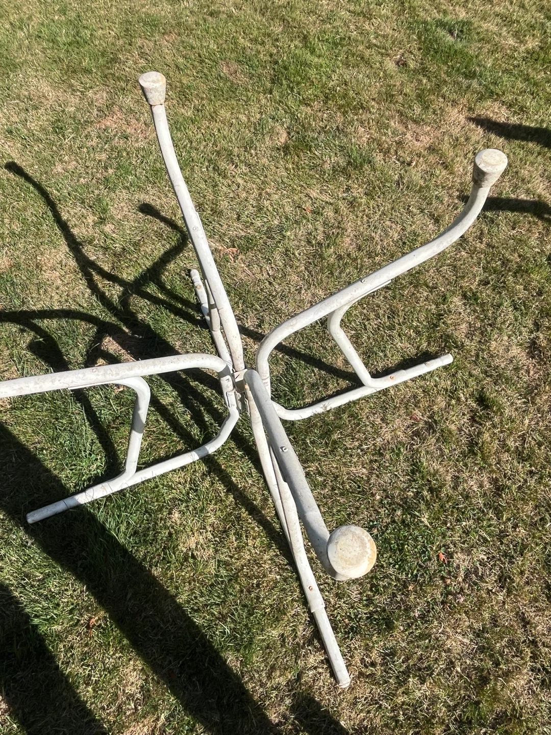 Glass Top Patio Table with Metal Base - photo 5