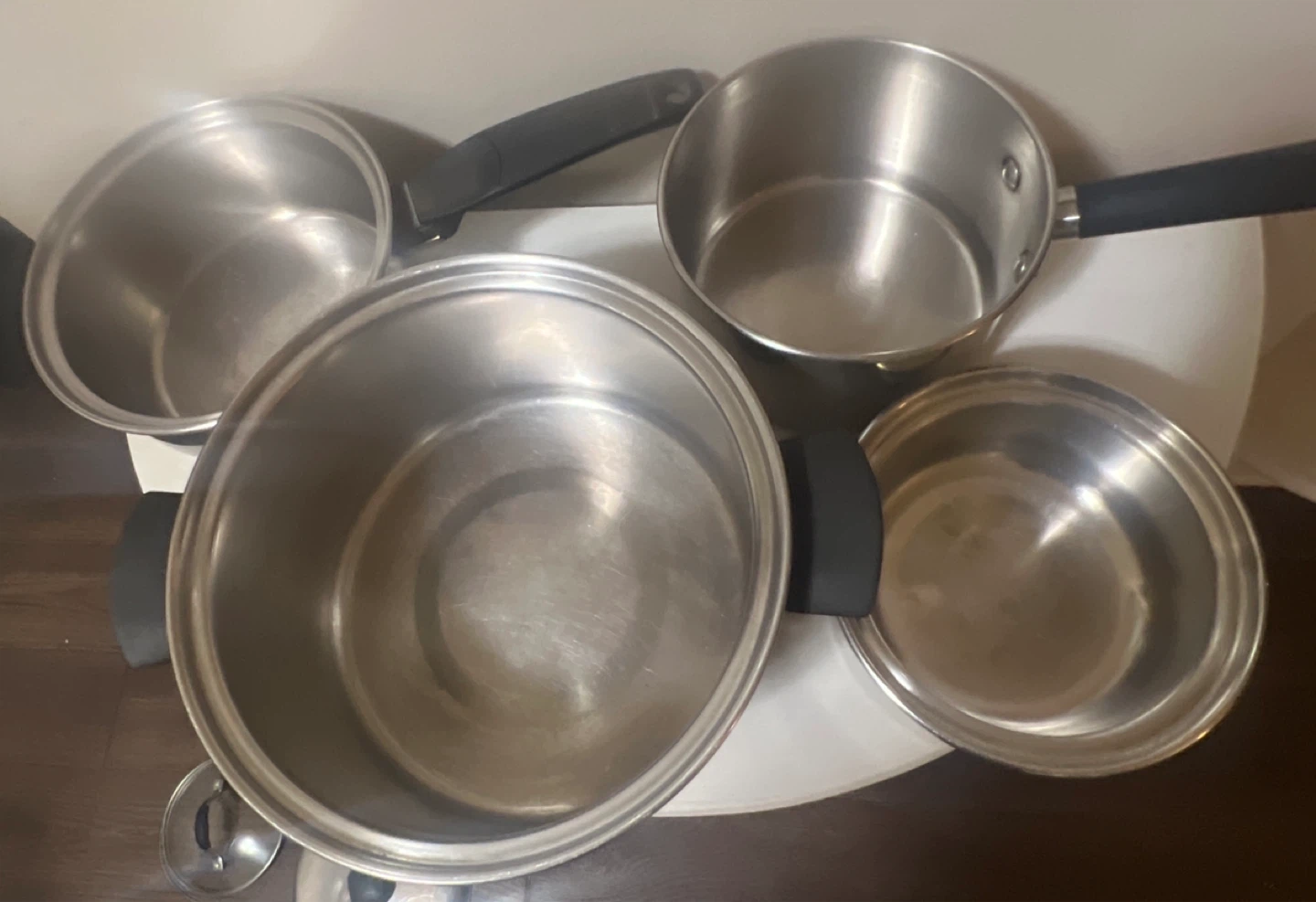 4-Piece Stainless Steel Cookware Pot Lot with Lids - photo 2