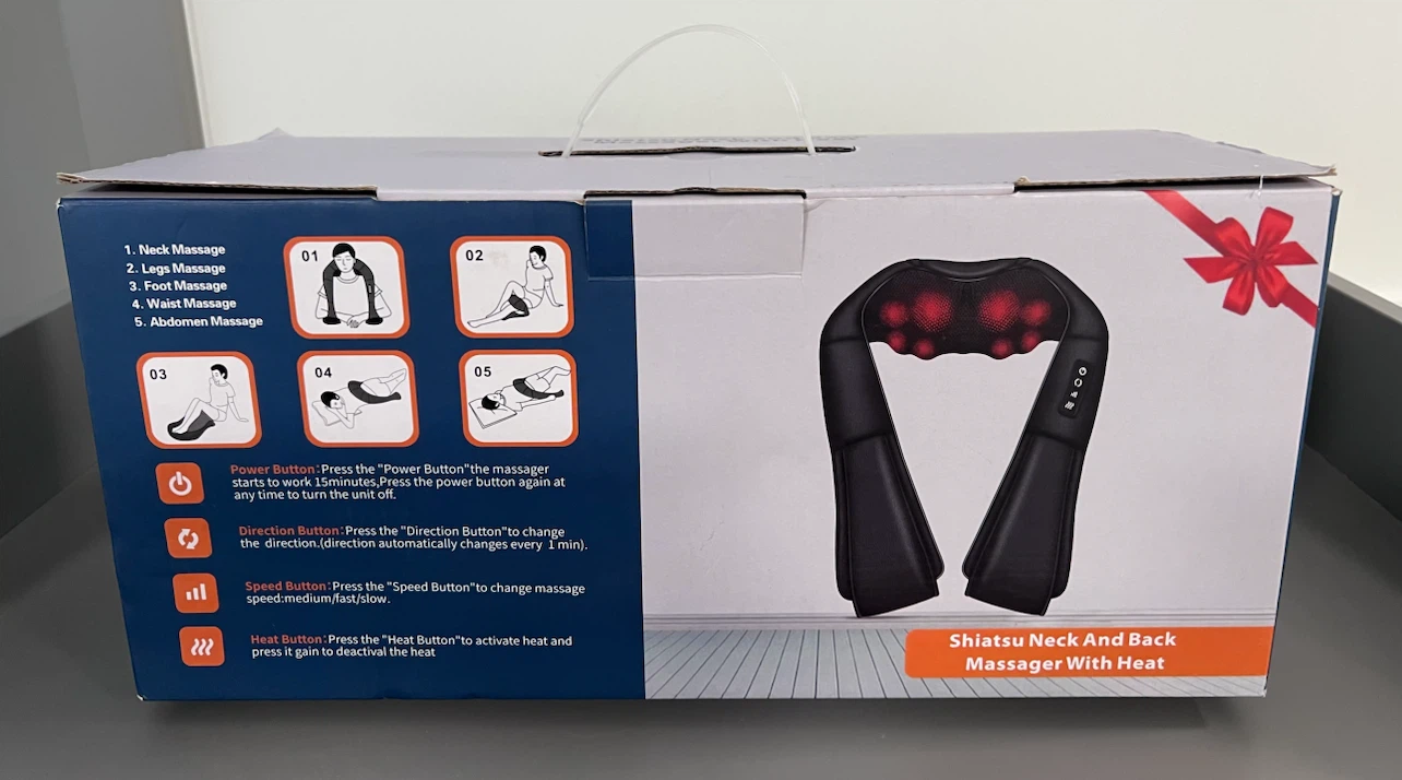 Shiatsu Neck and Back Massager. Brand new