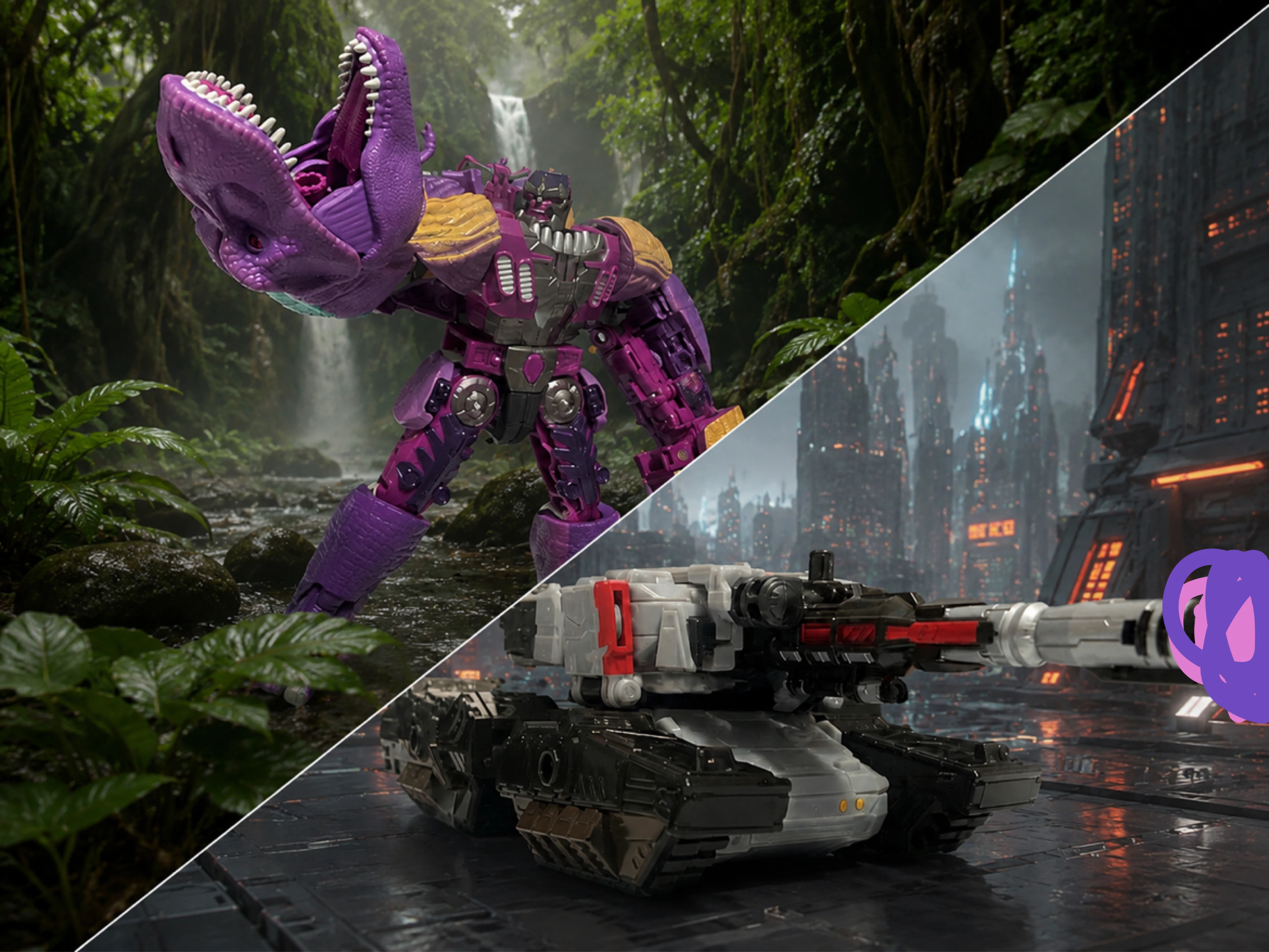 Transformers Megatron and Beast Wars Megatron Action Figures - photo 2