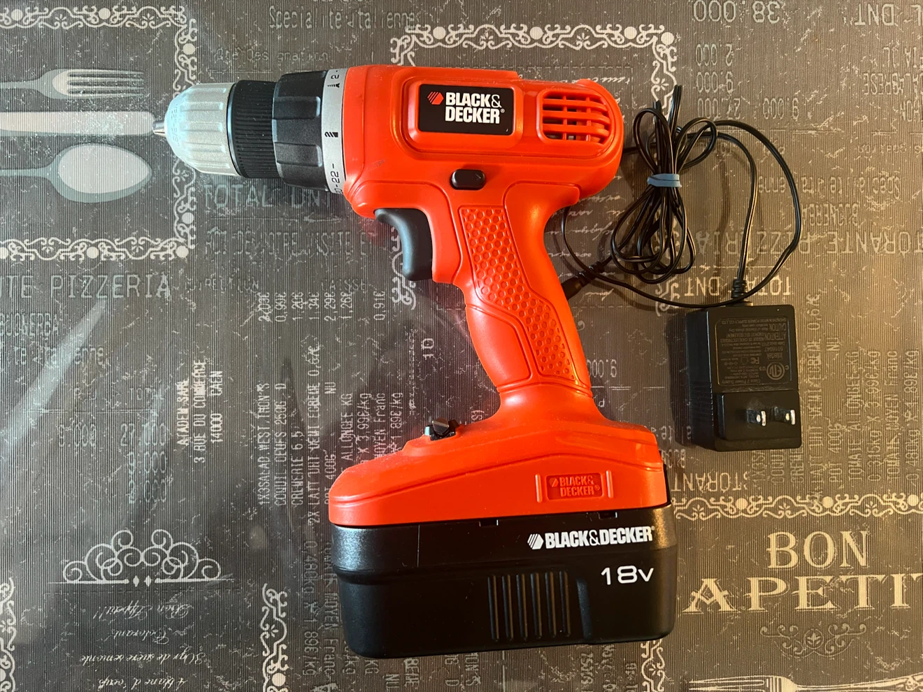 Black & Decker 18V Cordless Drill