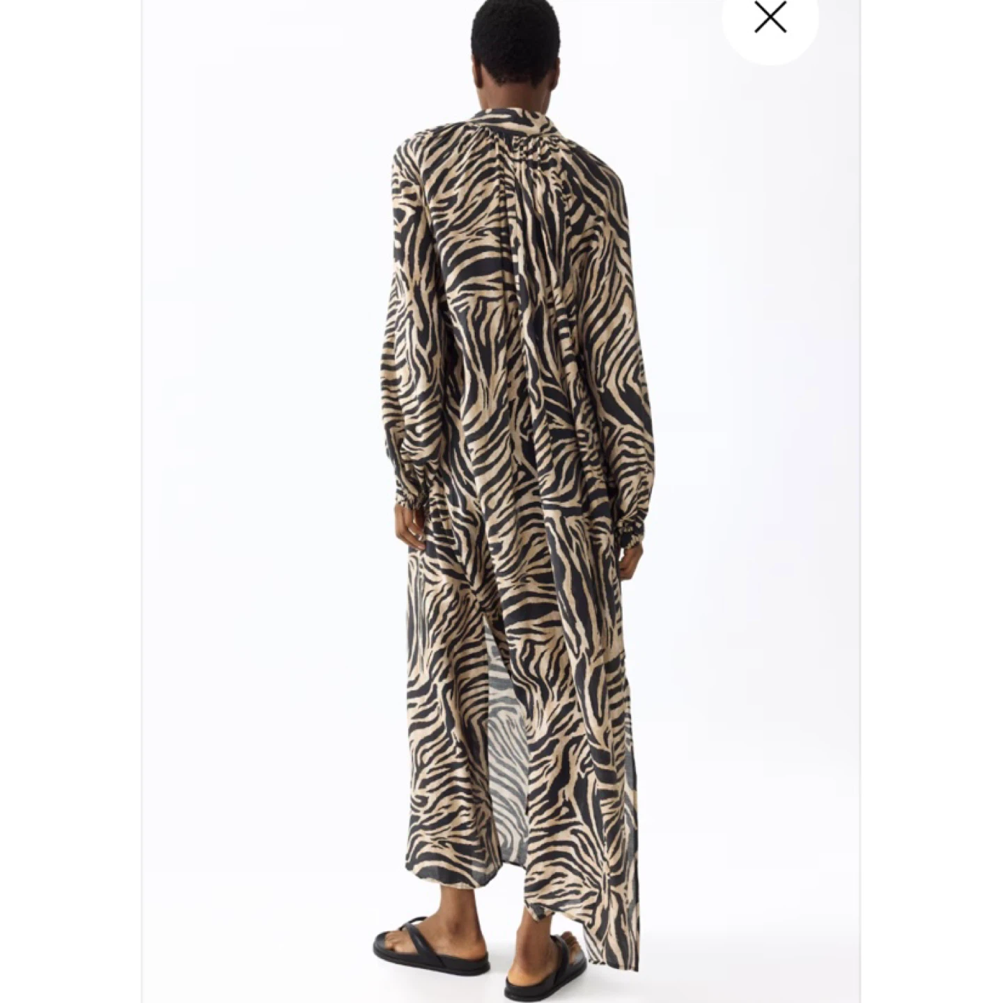 H&M Zebra Pattern Long Sleeve Dress - photo 2