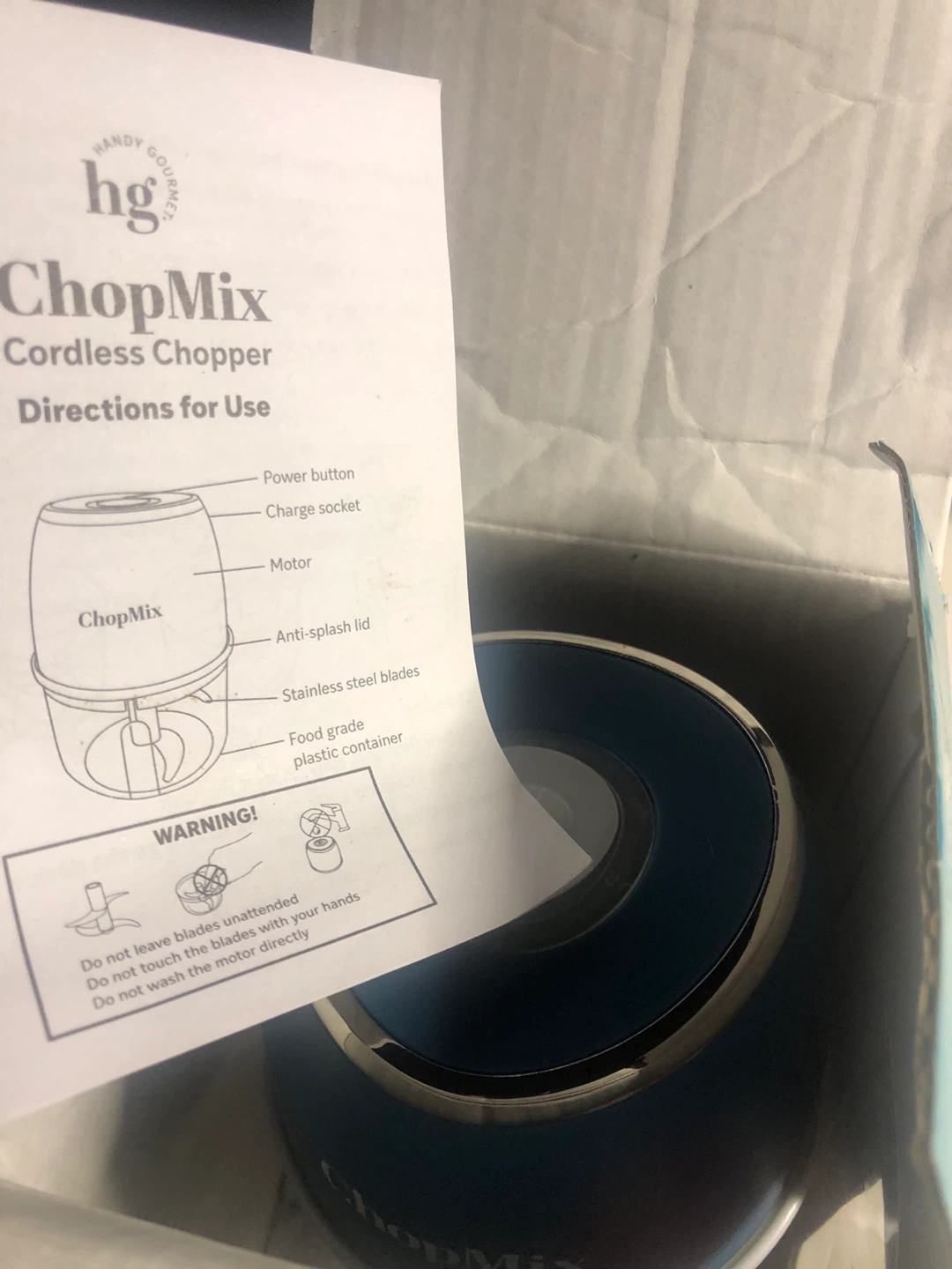 Handy Gourmet ChopMix Cordless Chopper - photo 4