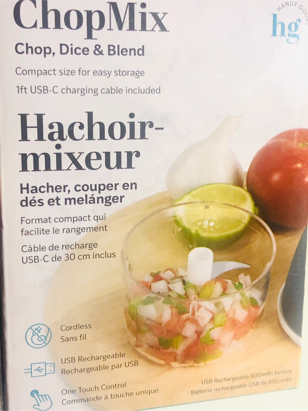 Handy Gourmet ChopMix Cordless Chopper - photo 2