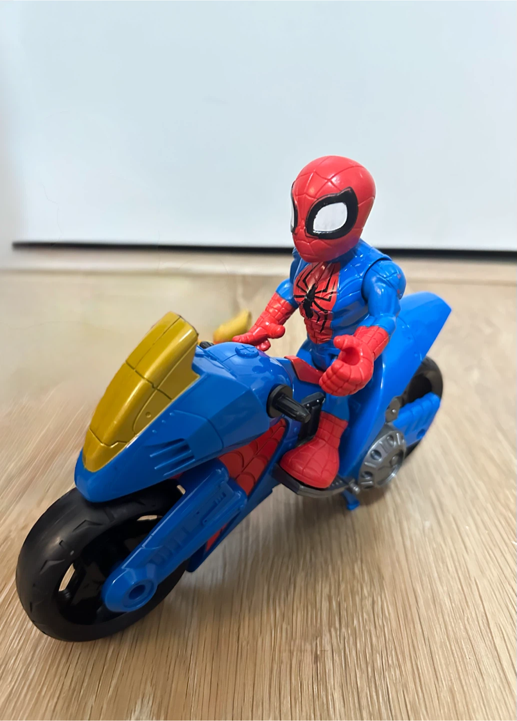 Marvel Spider-Man Figure with Motorcycle