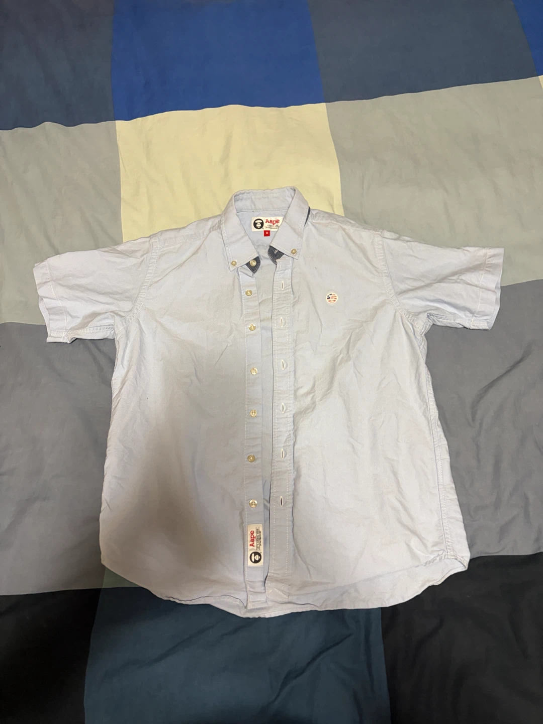 Aape by A Bathing Ape Short Sleeve Button-Up Shirt