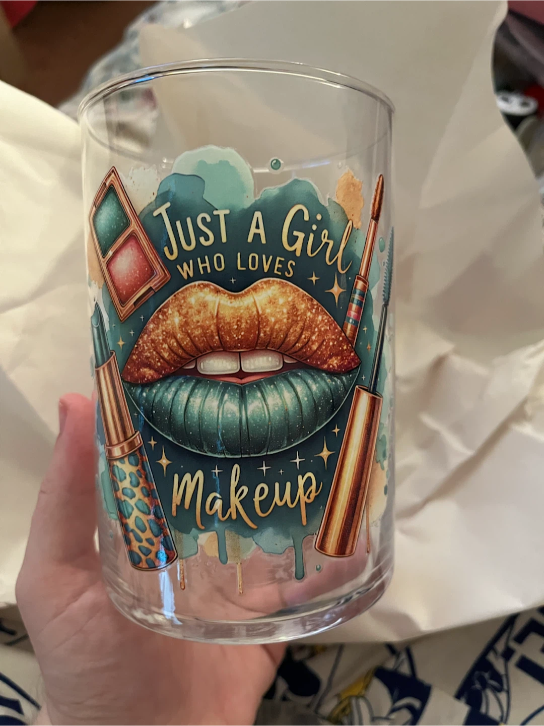 "Just A Girl Who Loves Makeup" Makeup Brush Holder