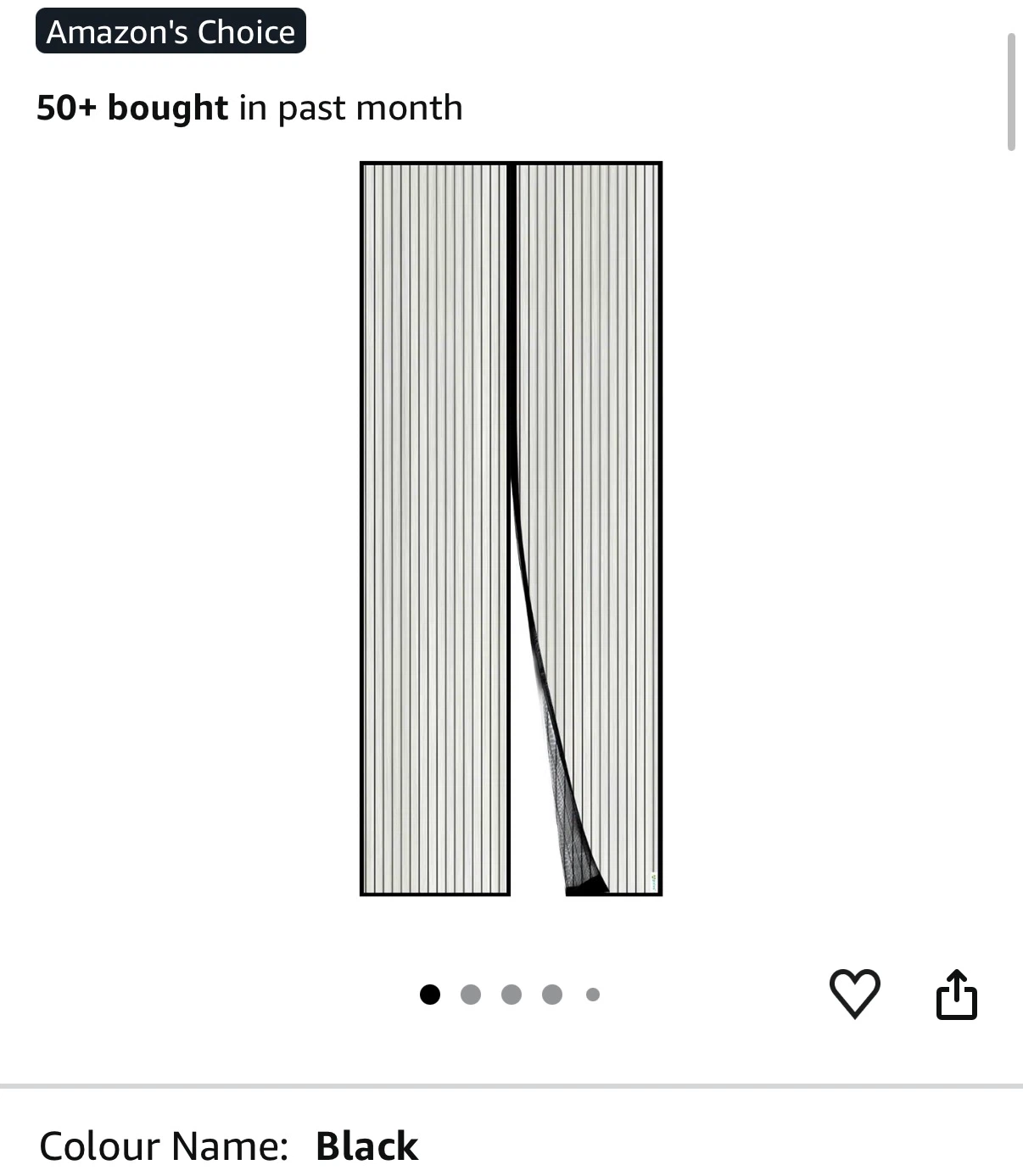 Magnetic screen door for single door