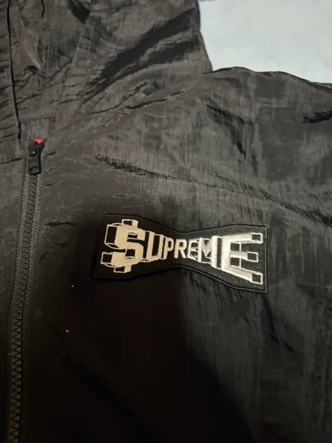 Supreme Black Hooded Jacket Size L - photo 2