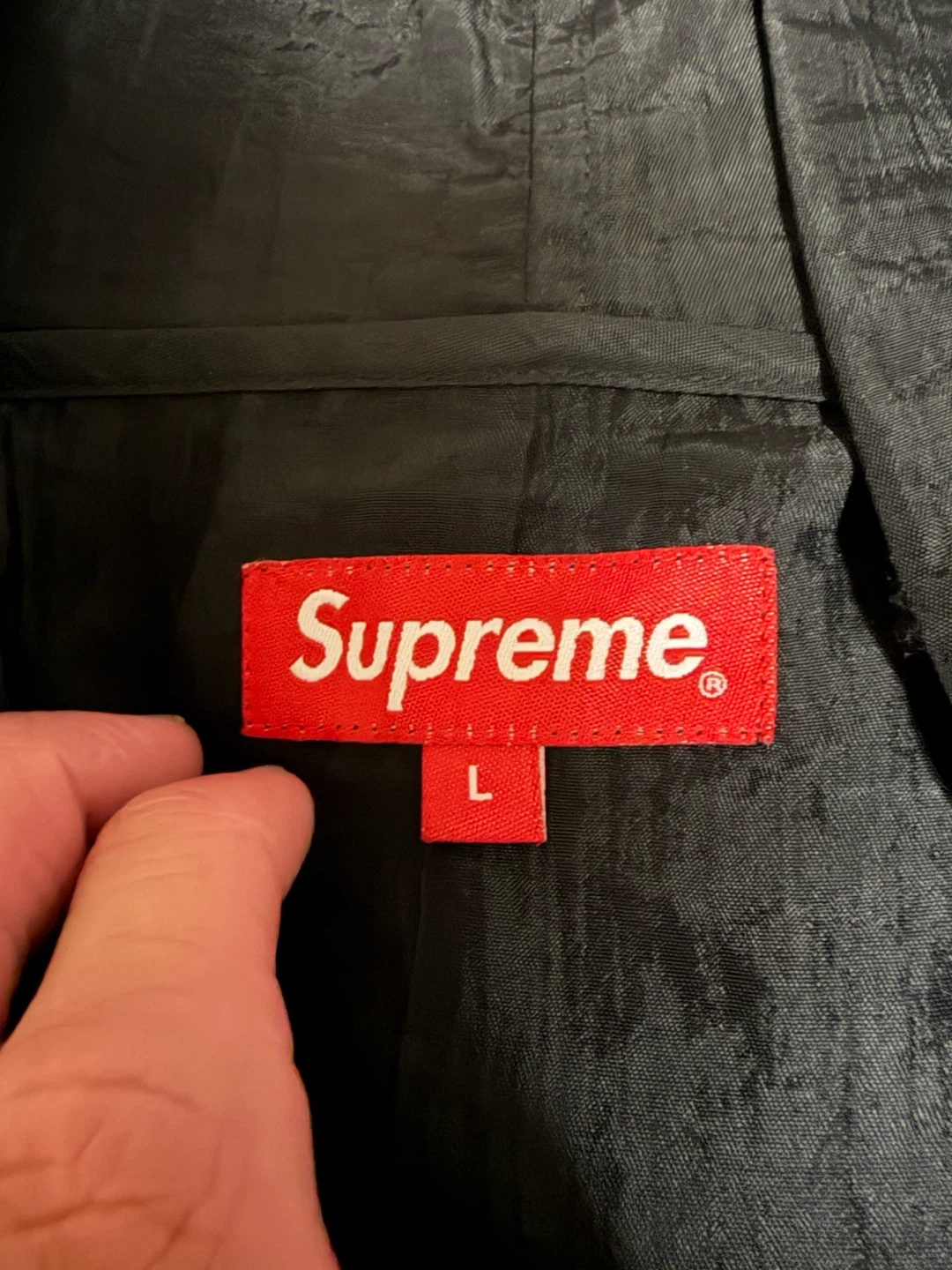 Supreme Black Hooded Jacket Size L - photo 3