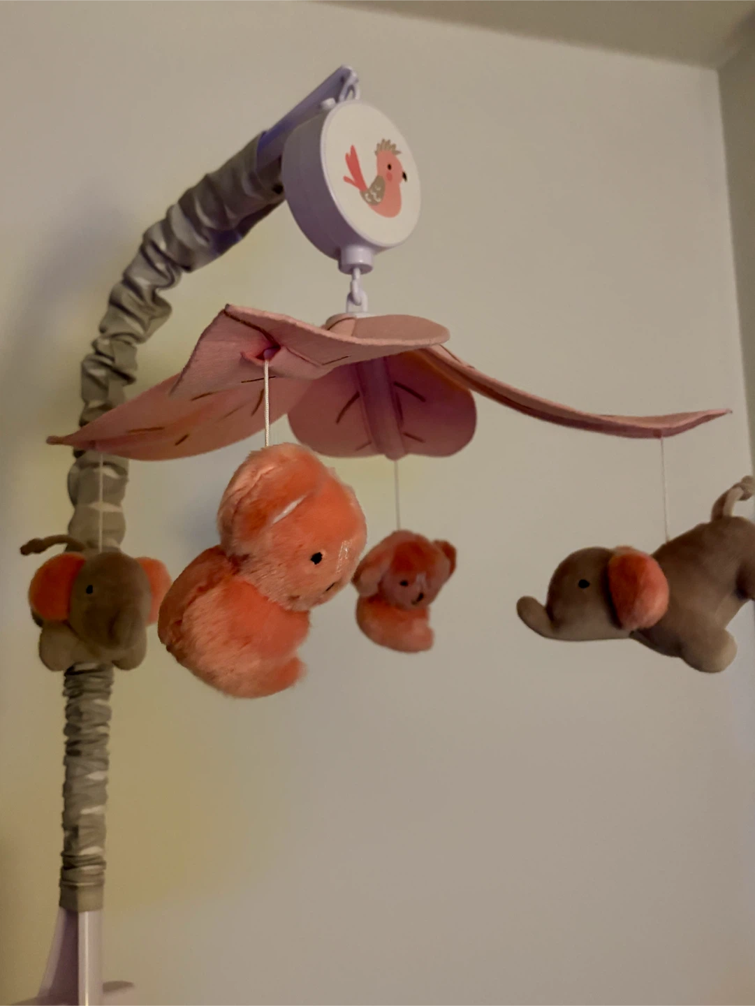 Elephant & Bunny Baby Crib Mobile - photo 2
