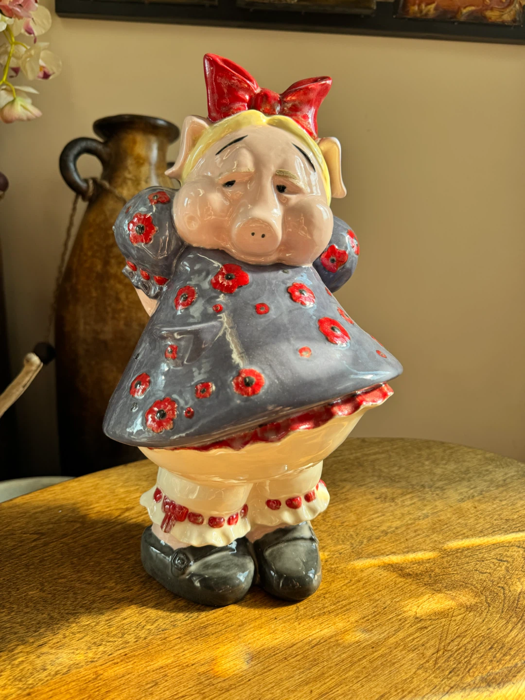 Ceramic Piggy Figurine