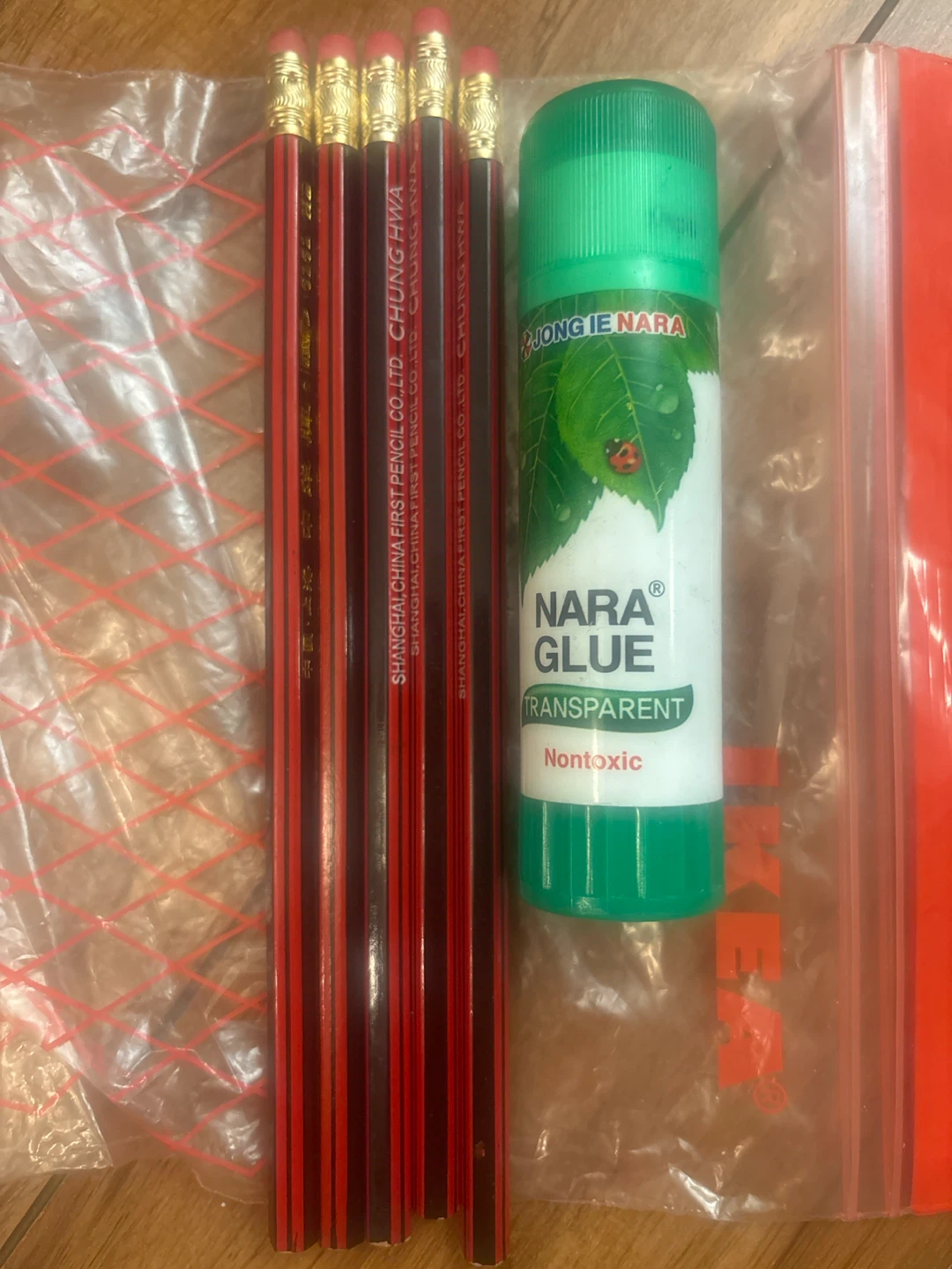 New pencils & glue