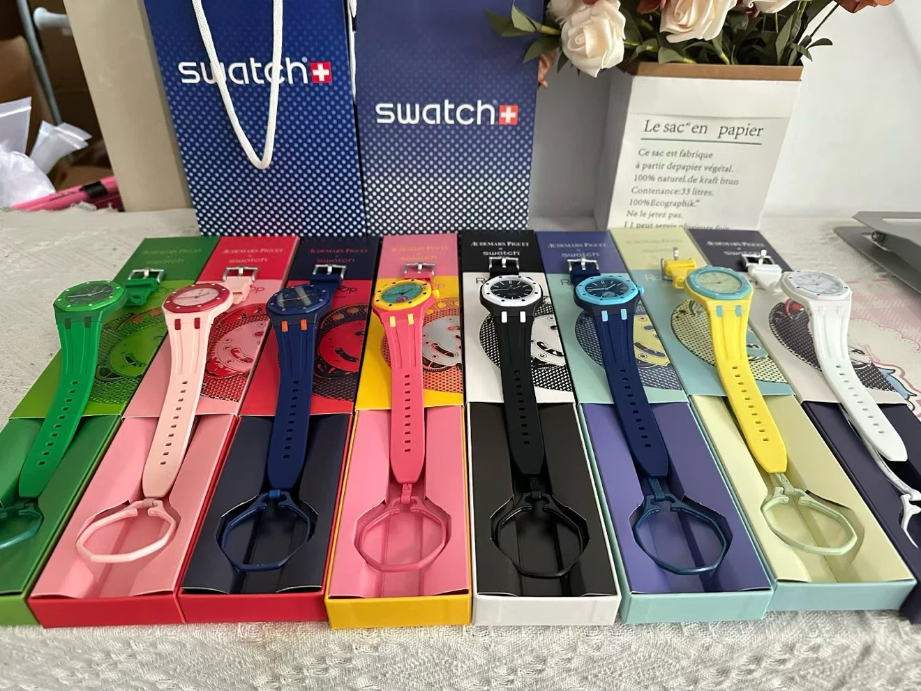 Ap Swatch Royal Pop Watches mechanical no battery needed