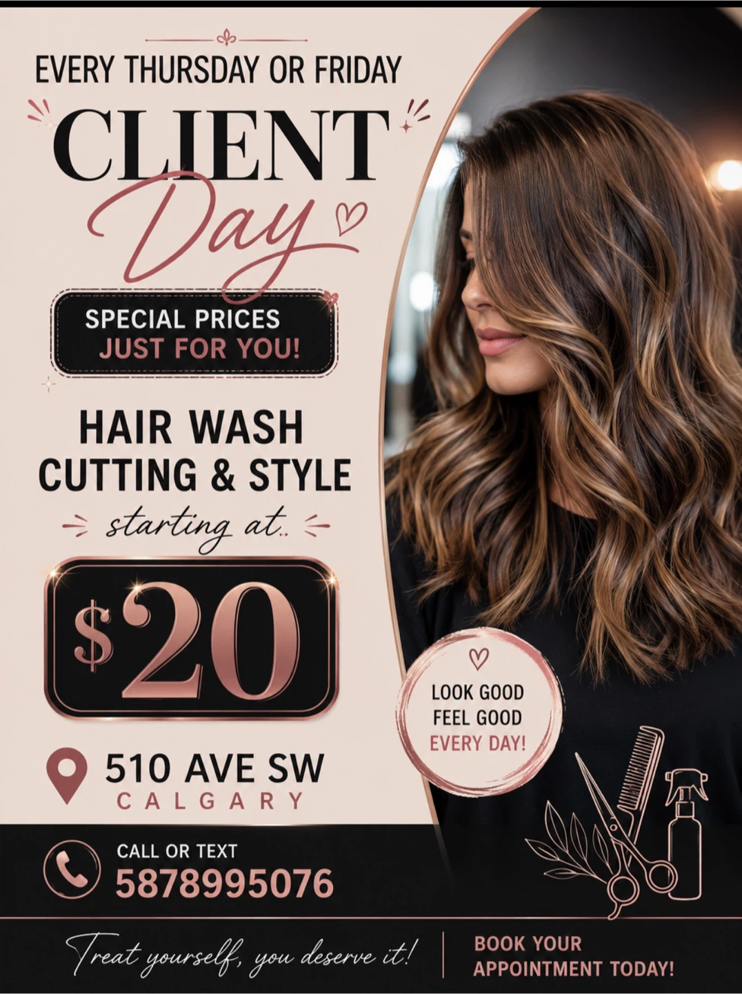 Client Day Hair Wash, Cutting & Style Special - Starting at $20