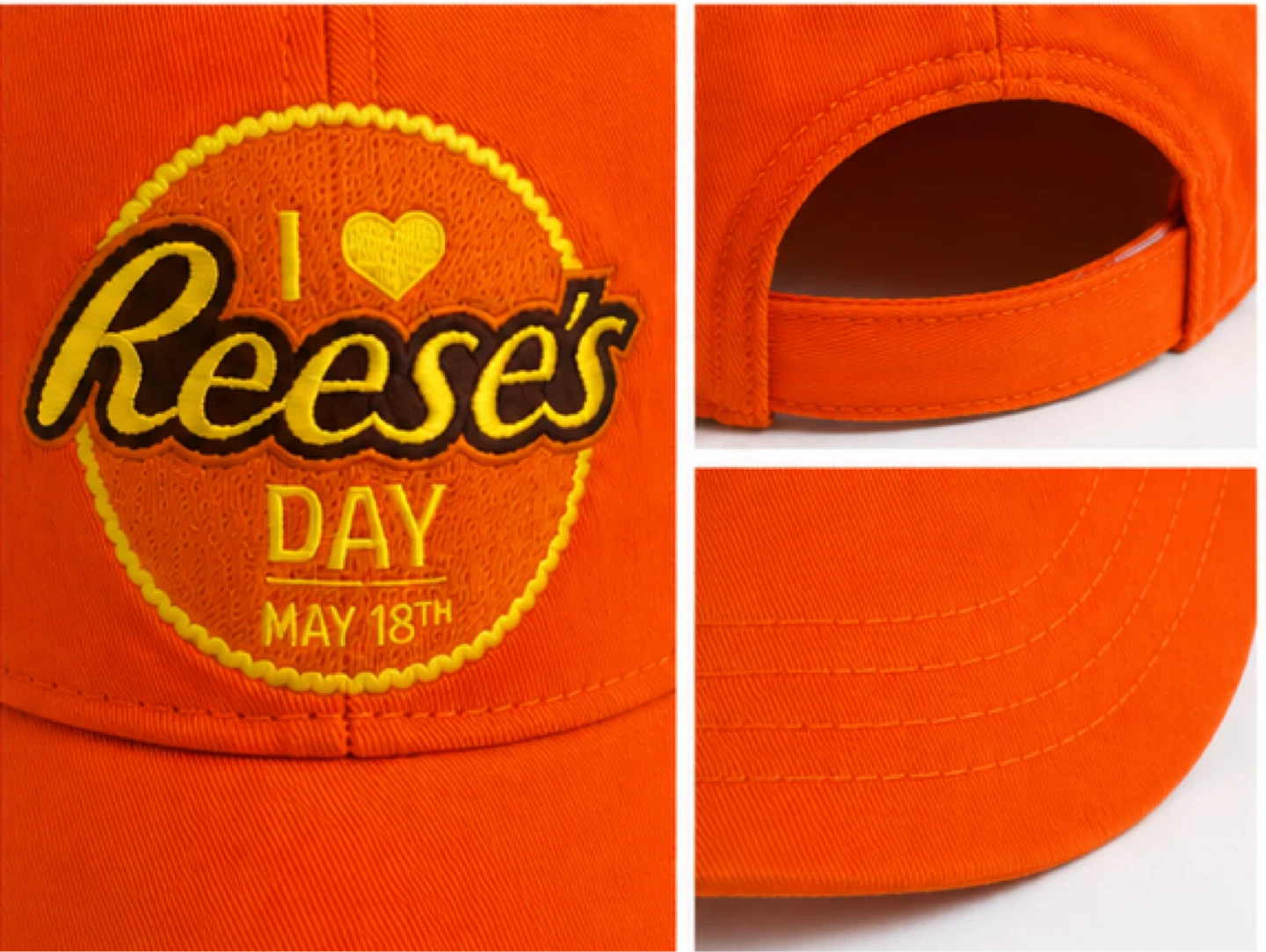 🍫 Reese’s Day Orange Adjustable Baseball Cap - photo 4