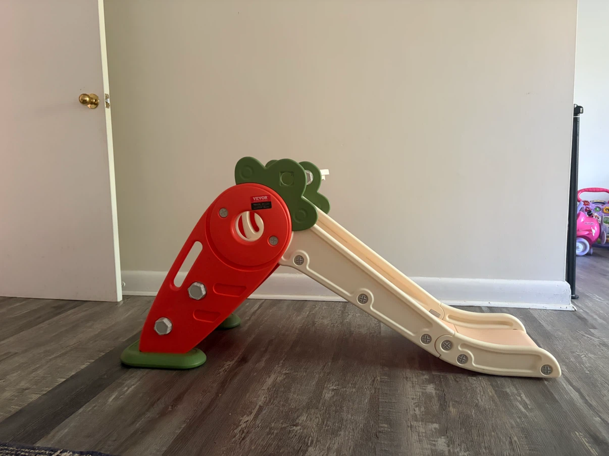 Kids Slide with Basketball Hoop