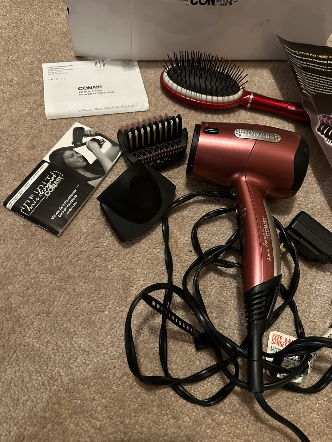 Conair Hair Dryer with Styling Brush