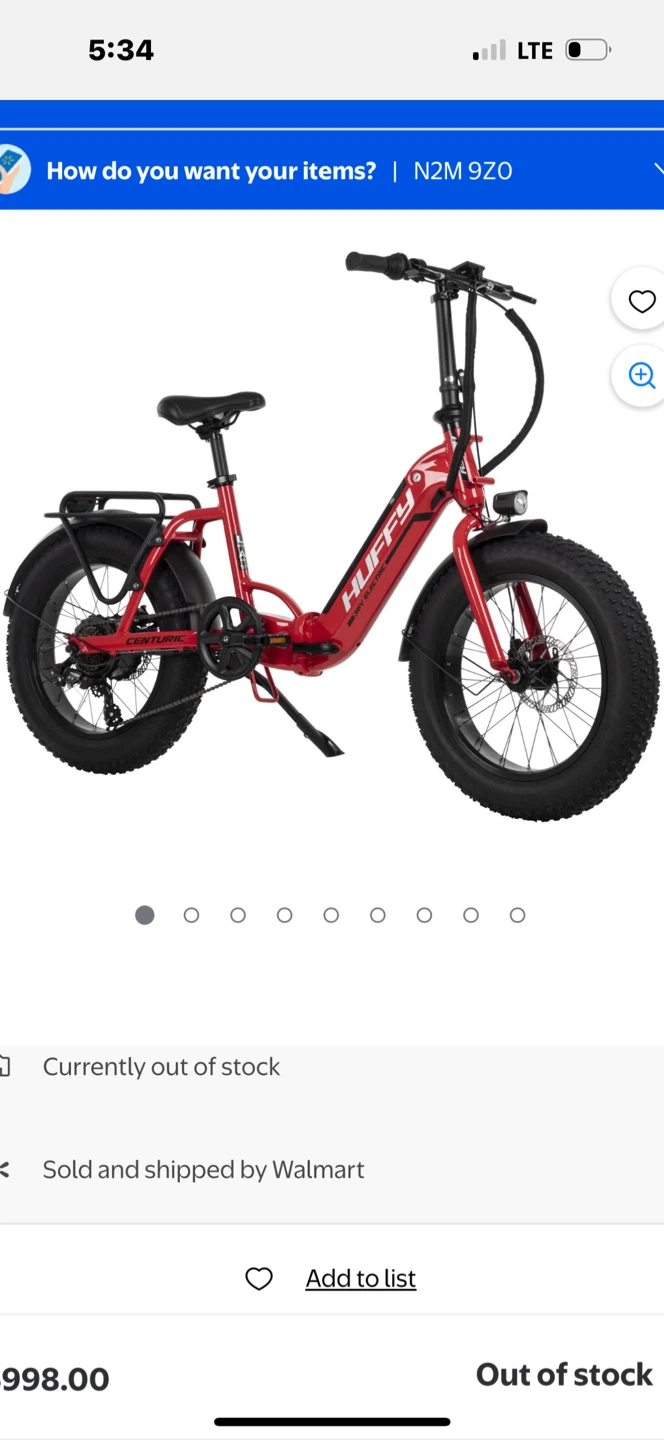 Huffy 20 inch electric bike