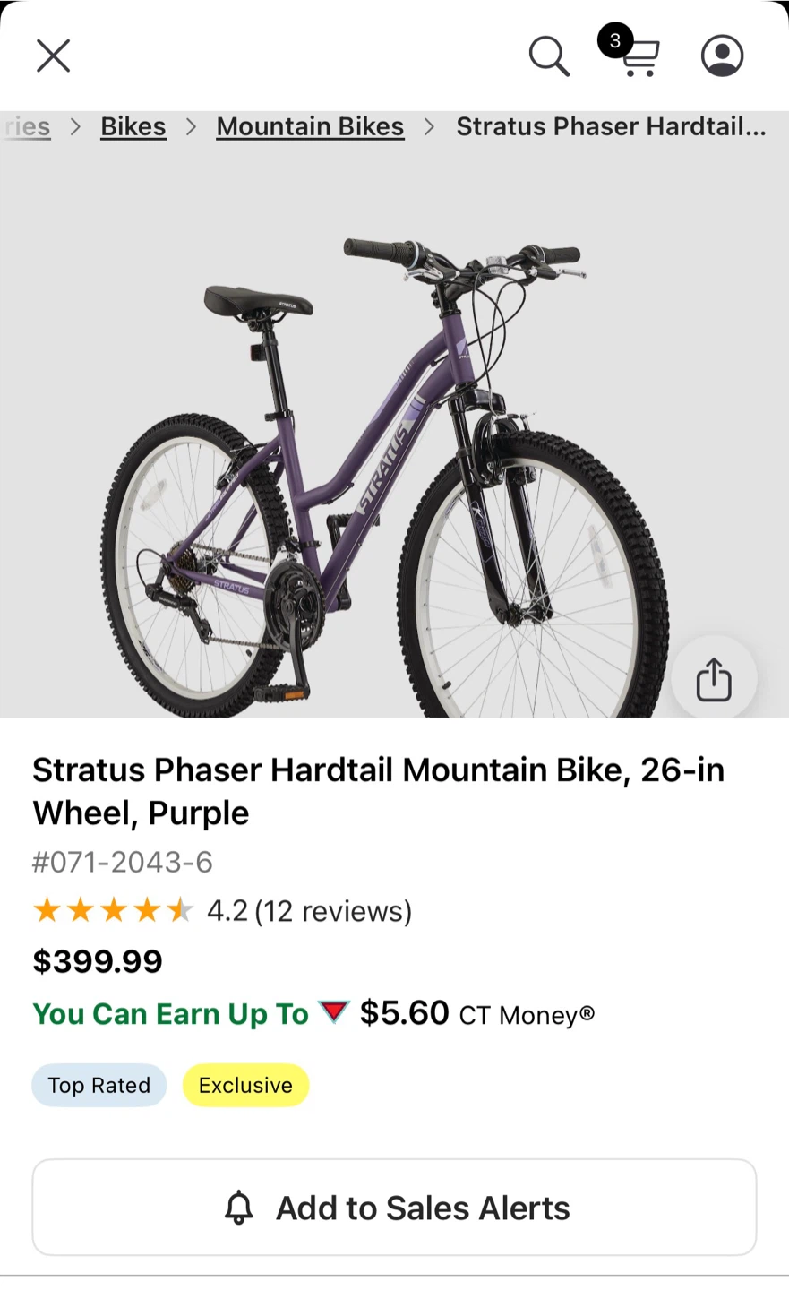 Stratus Phaser Hardtail Mountain Bike - Purple