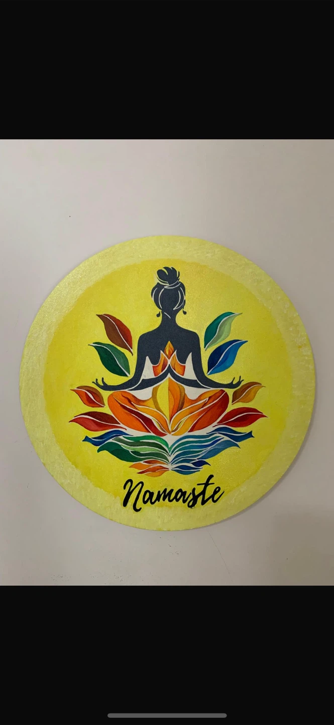 Namaste Yoga Meditation Wall Art Decor