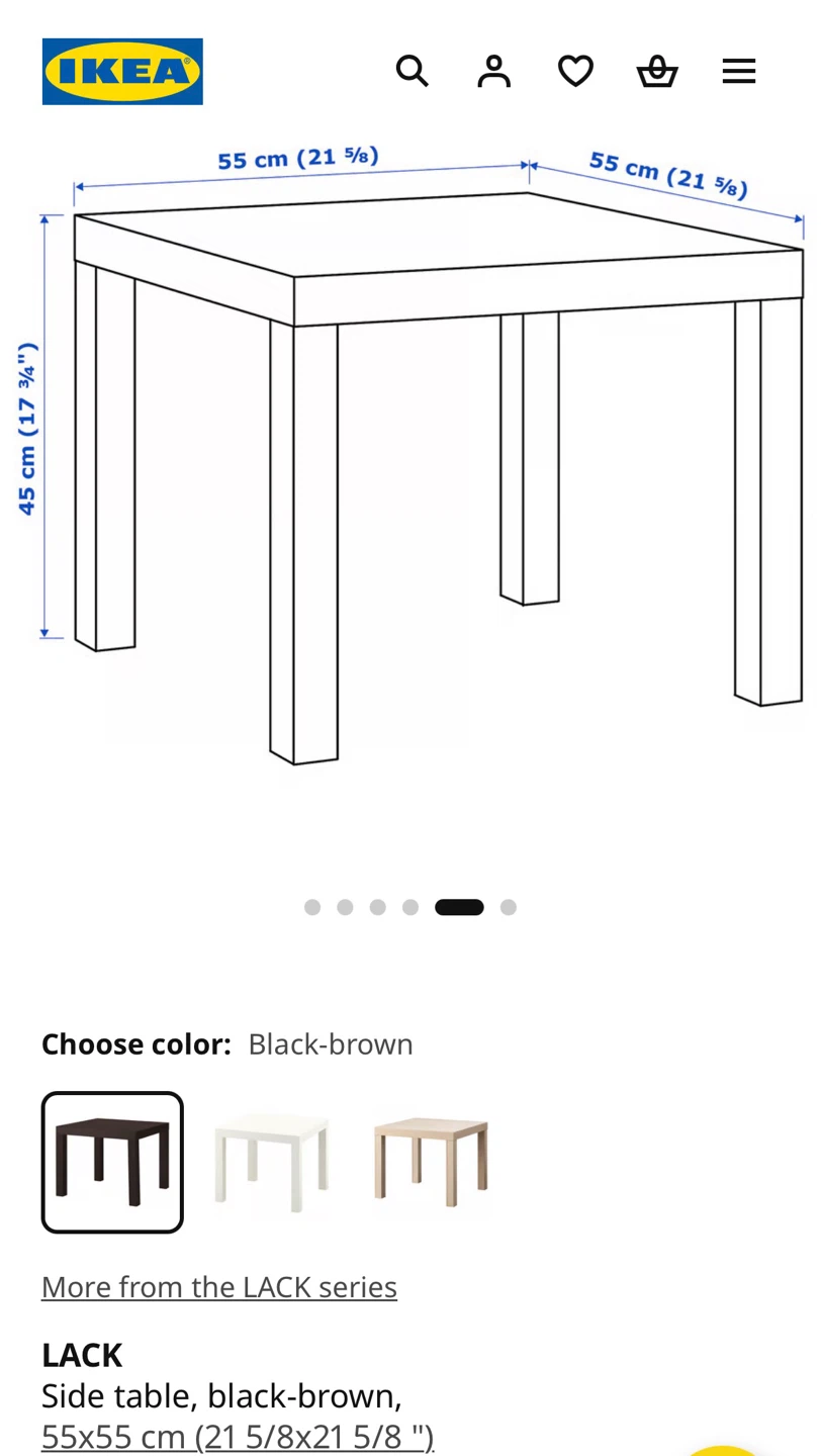 IKEA LACK Side Table - photo 2