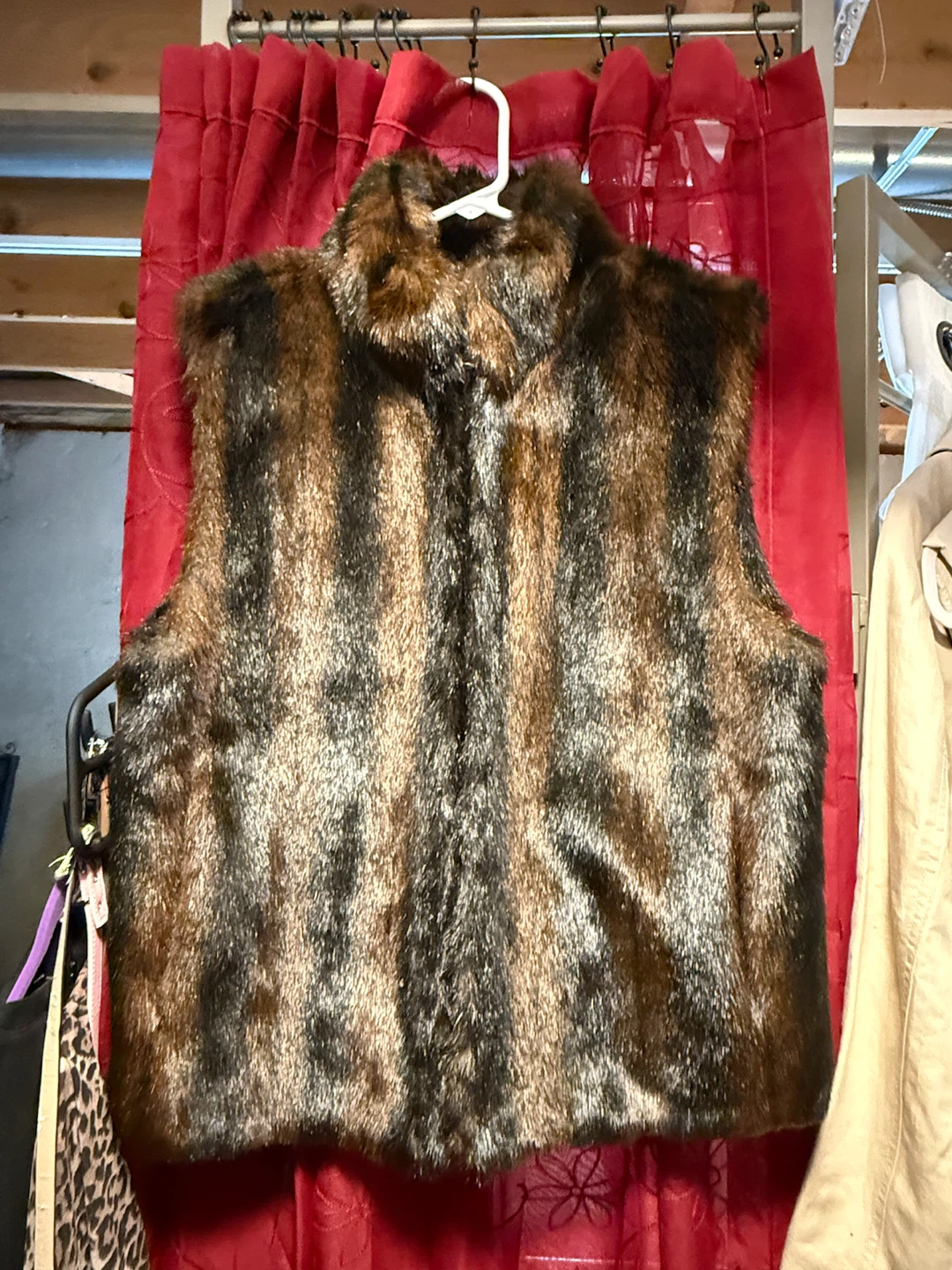 Brown Faux Fur Vest - photo 2
