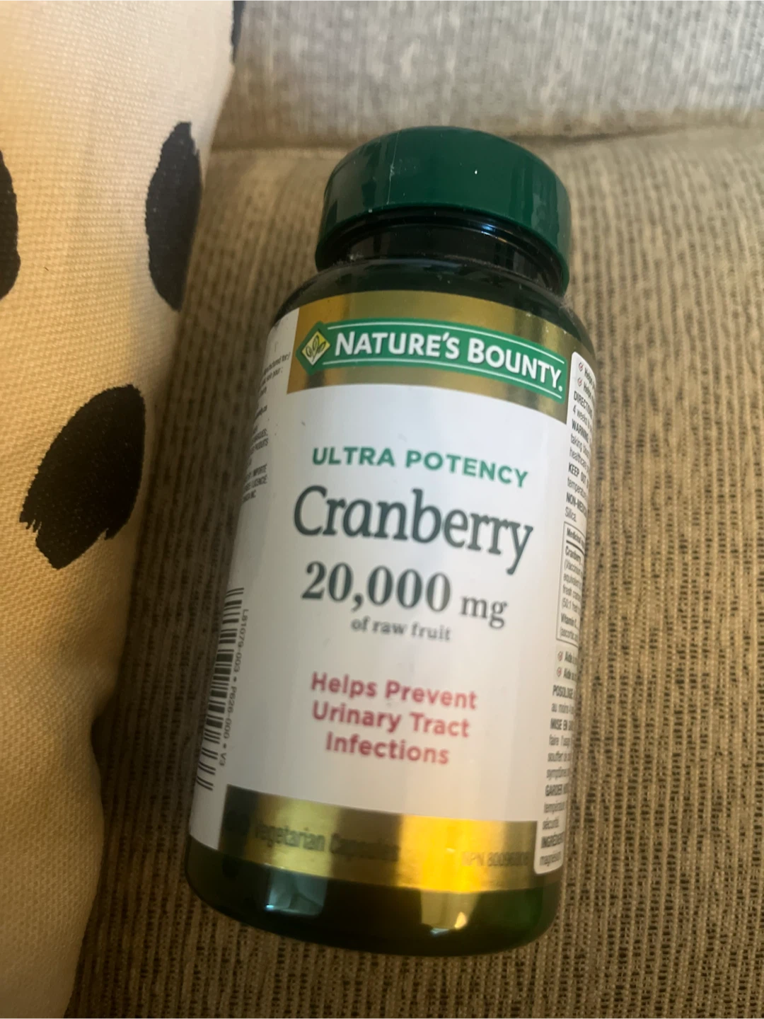 Nature's Bounty Cranberry 20,000 mg - 60 Vegetarian Capsules