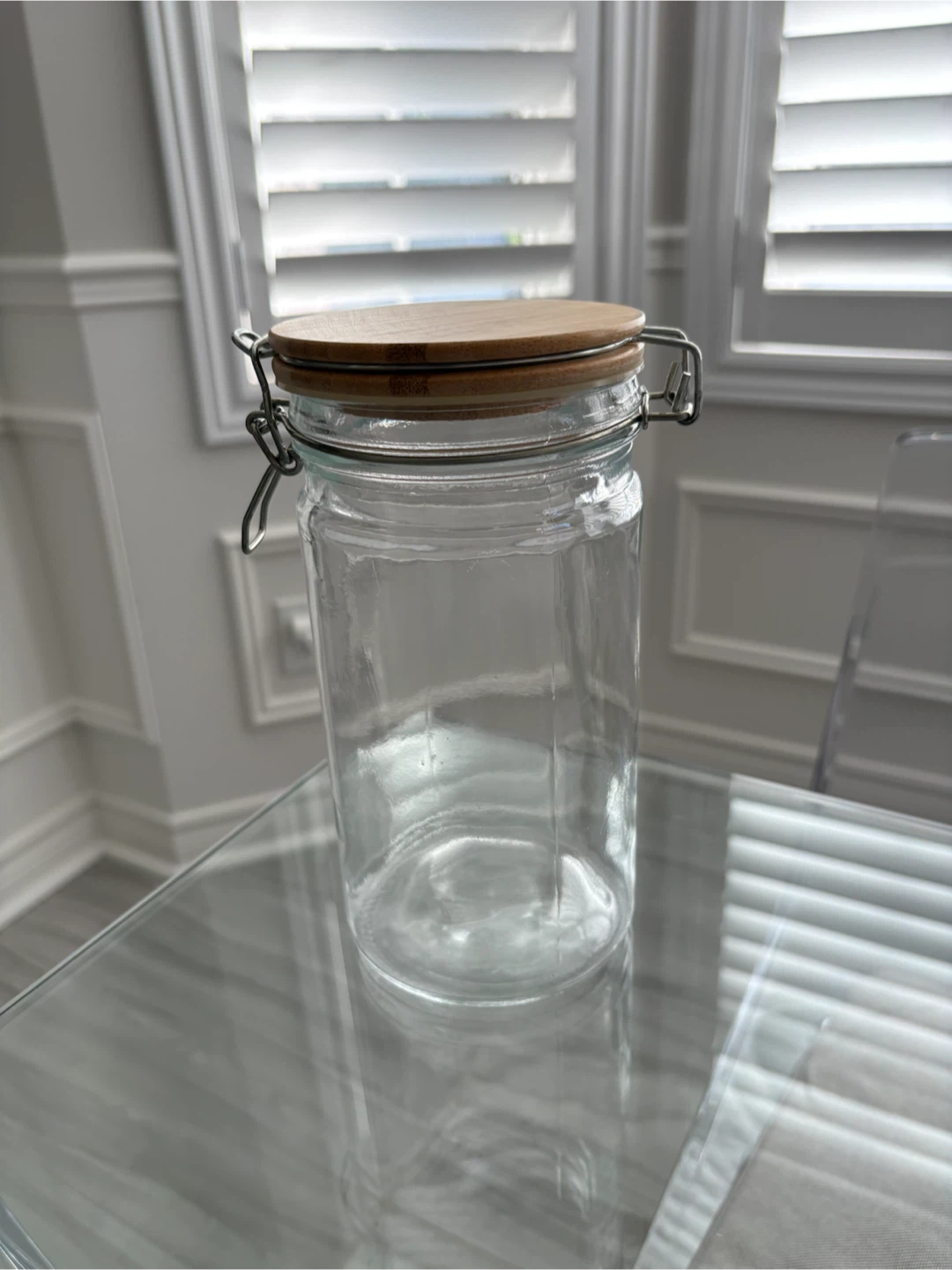 Glass Storage Jar with Bamboo Lid