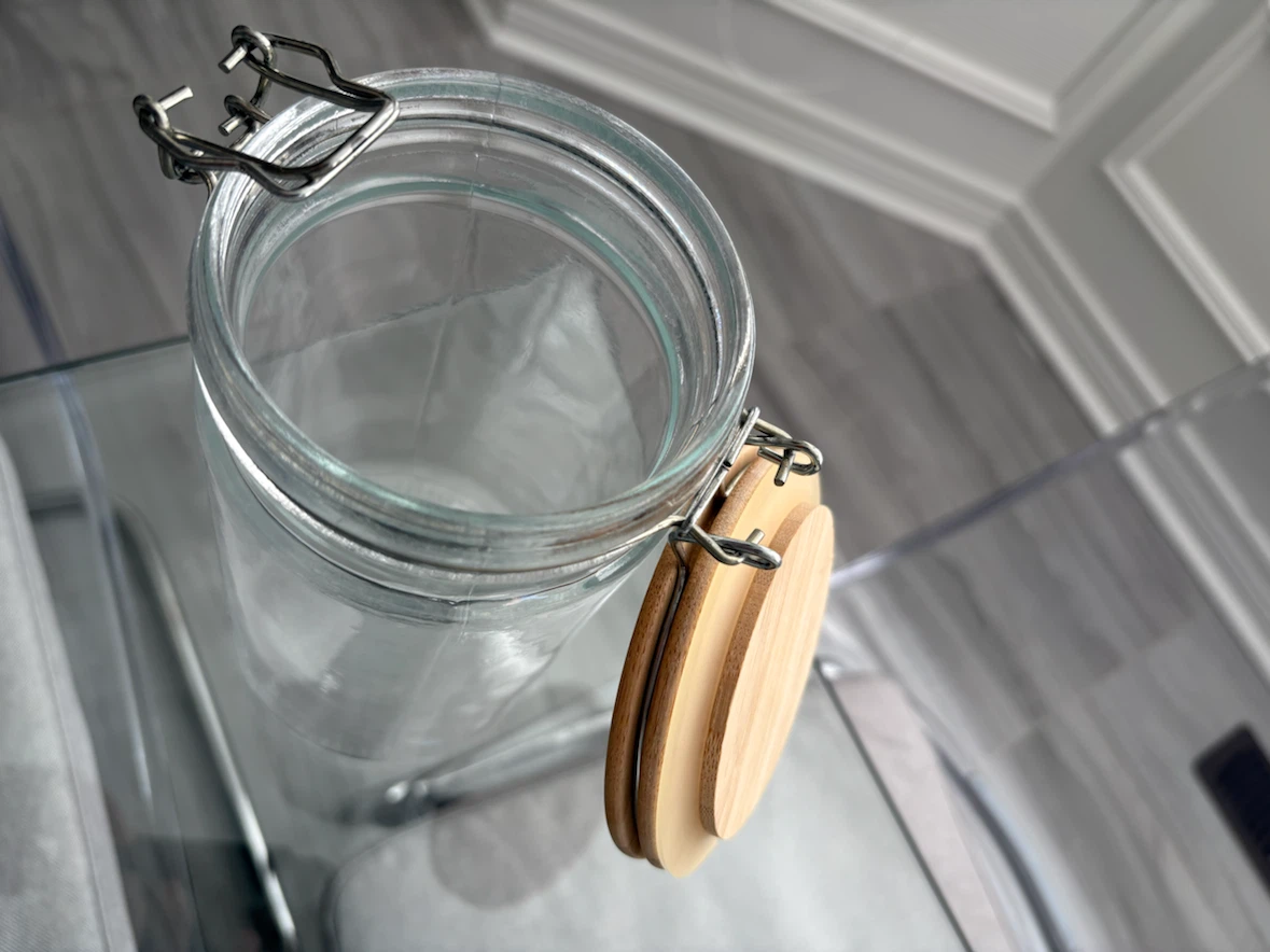 Glass Storage Jar with Bamboo Lid - photo 4