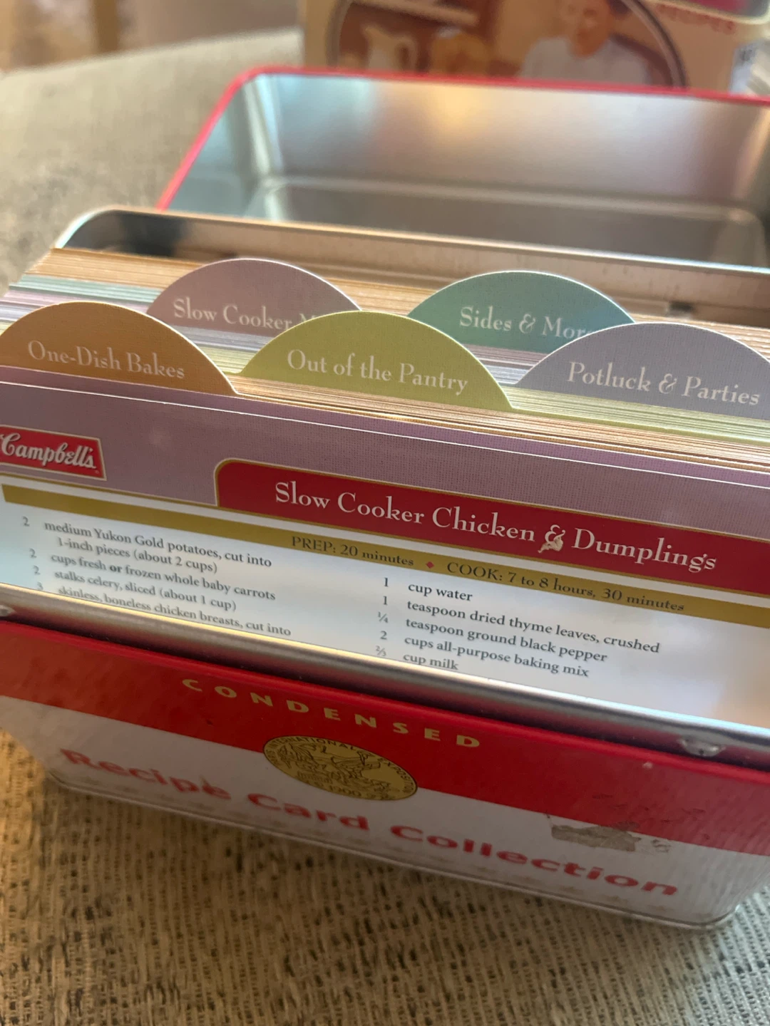2 Tin BNIB Recipe Boxes - over 100 recipes - photo 4