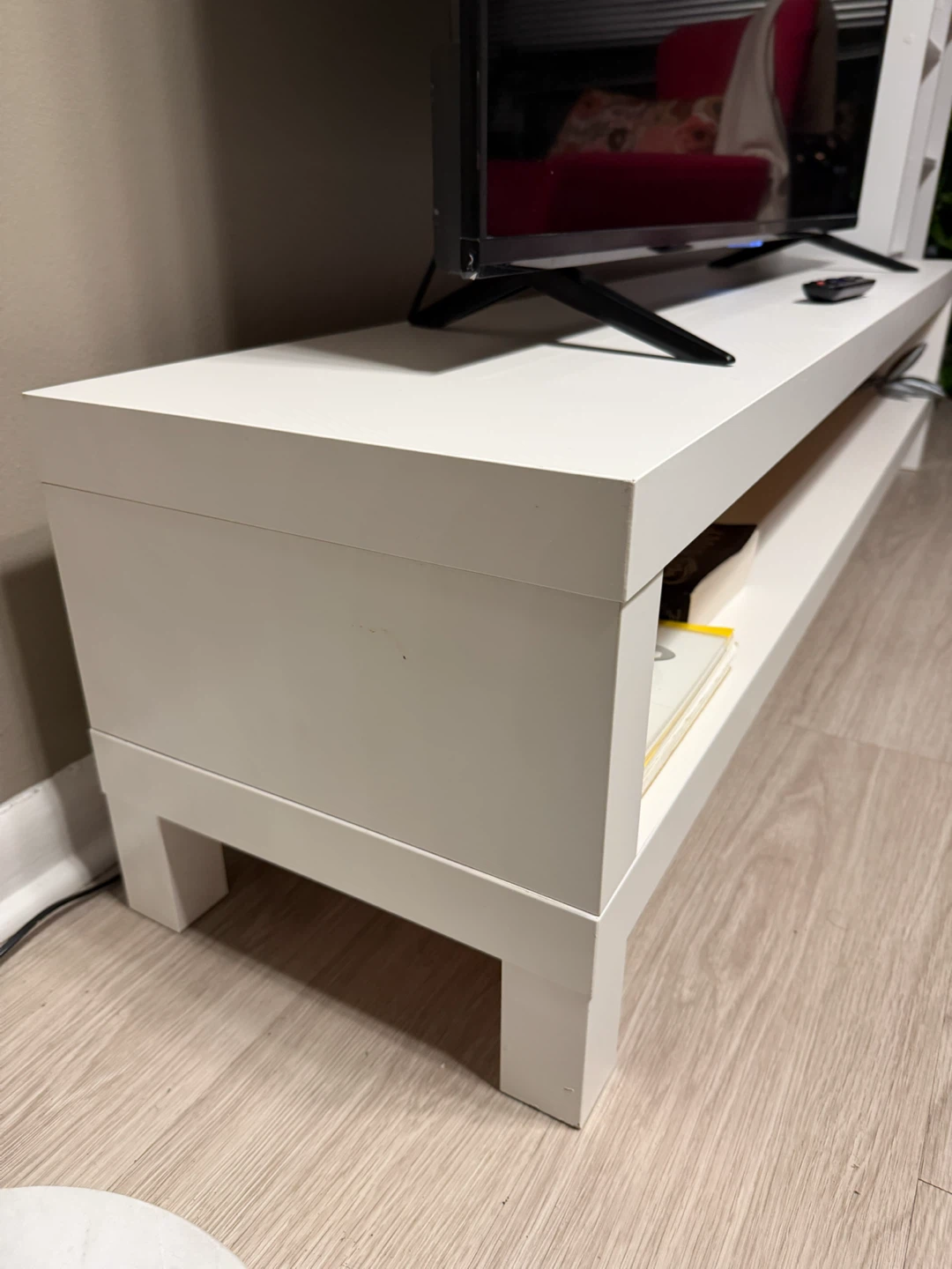 TV stand - like new, white - photo 3