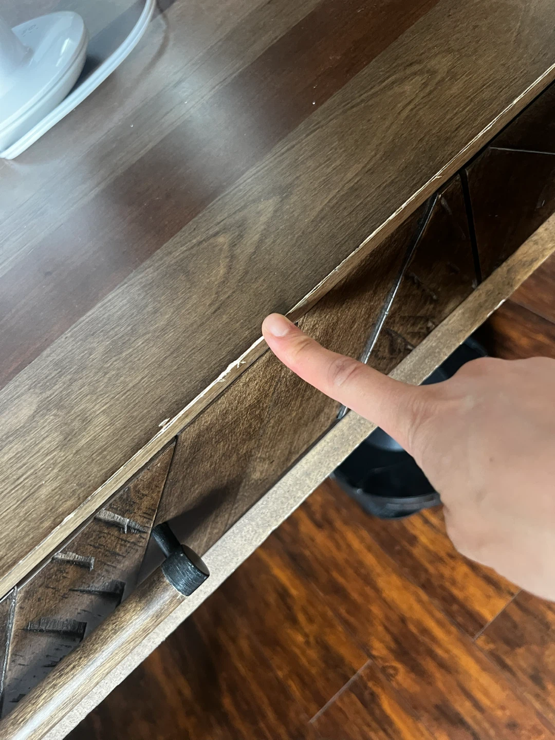 Wooden Desk with Two Drawers - photo 3