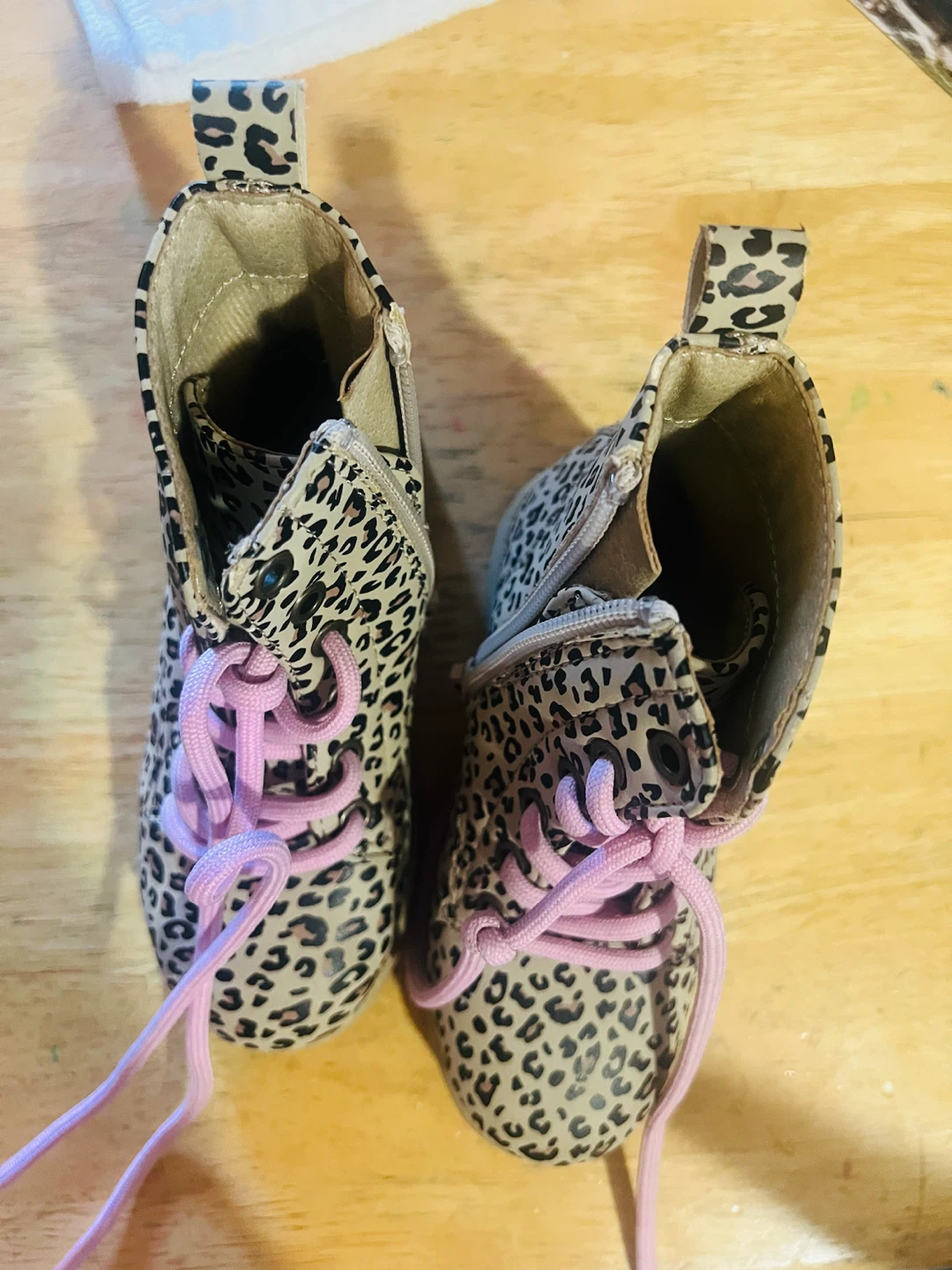 Toddler Leopard Print Boots Size 7/8