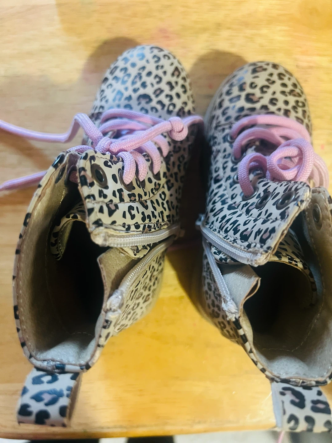 Toddler Leopard Print Boots Size 7/8 - photo 2