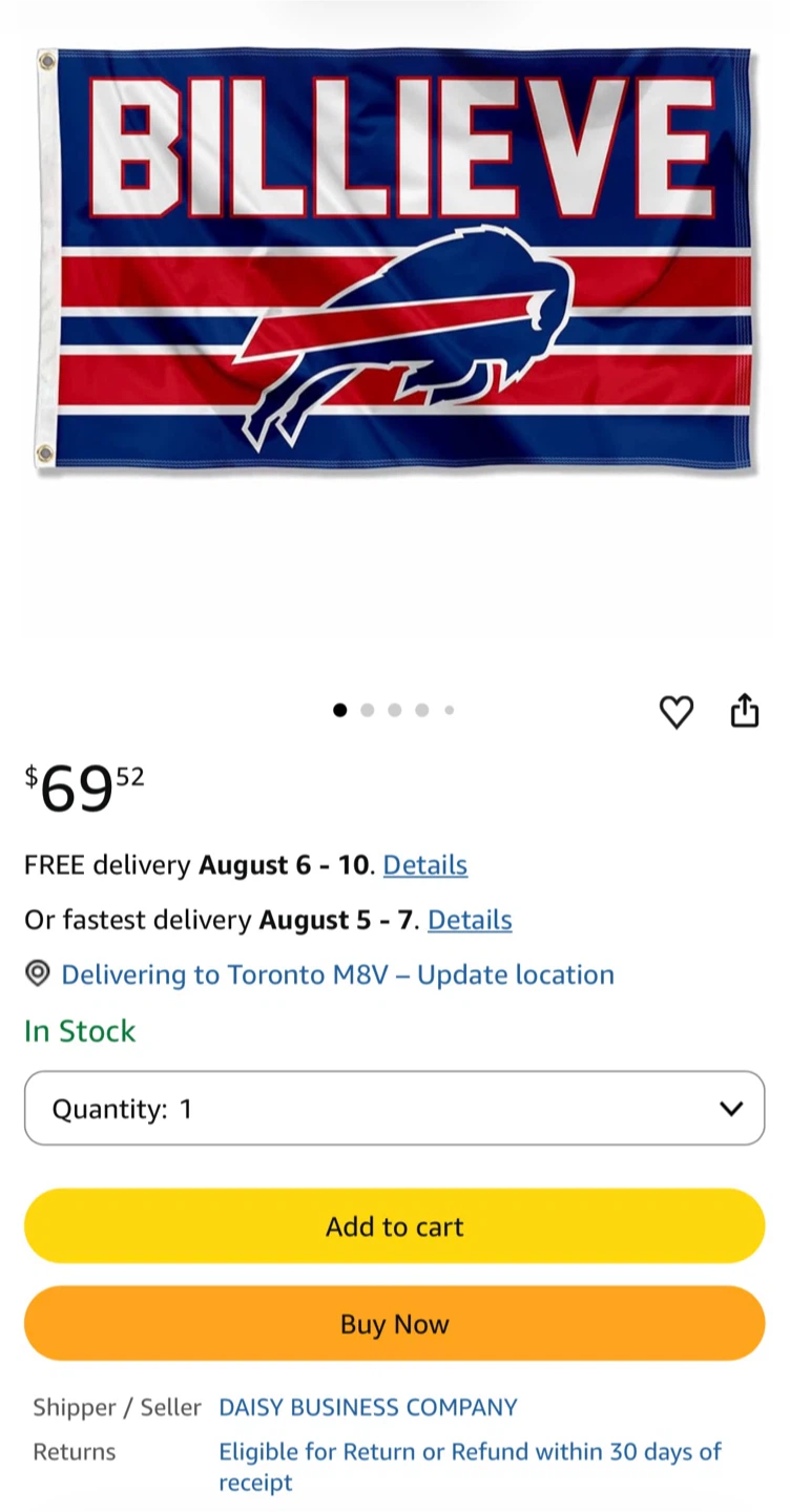 Buffalo Bills Billieve Flag - photo 2