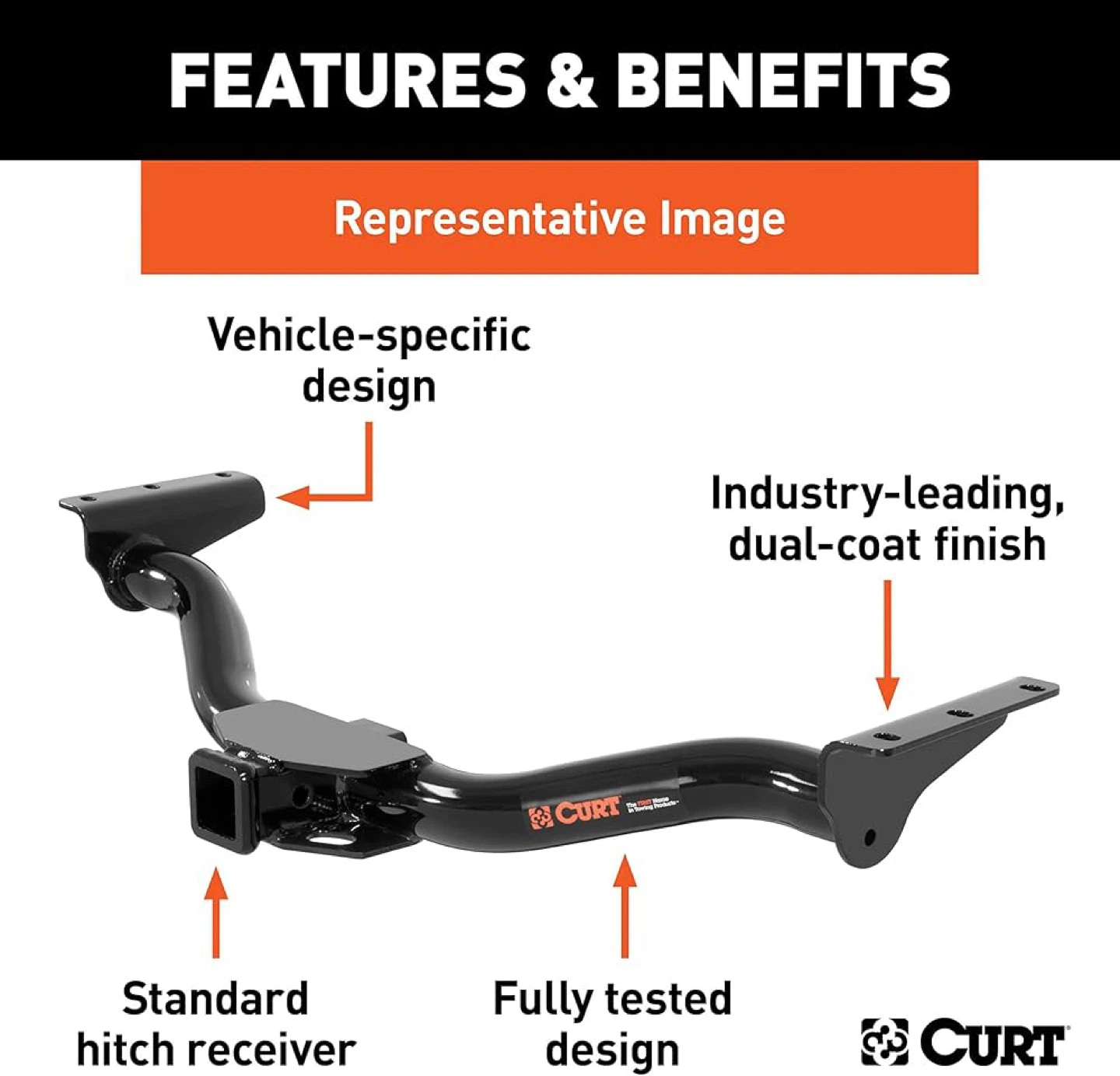 Curt KIA Sorento Class 3 Receiver Hitch - New - photo 3