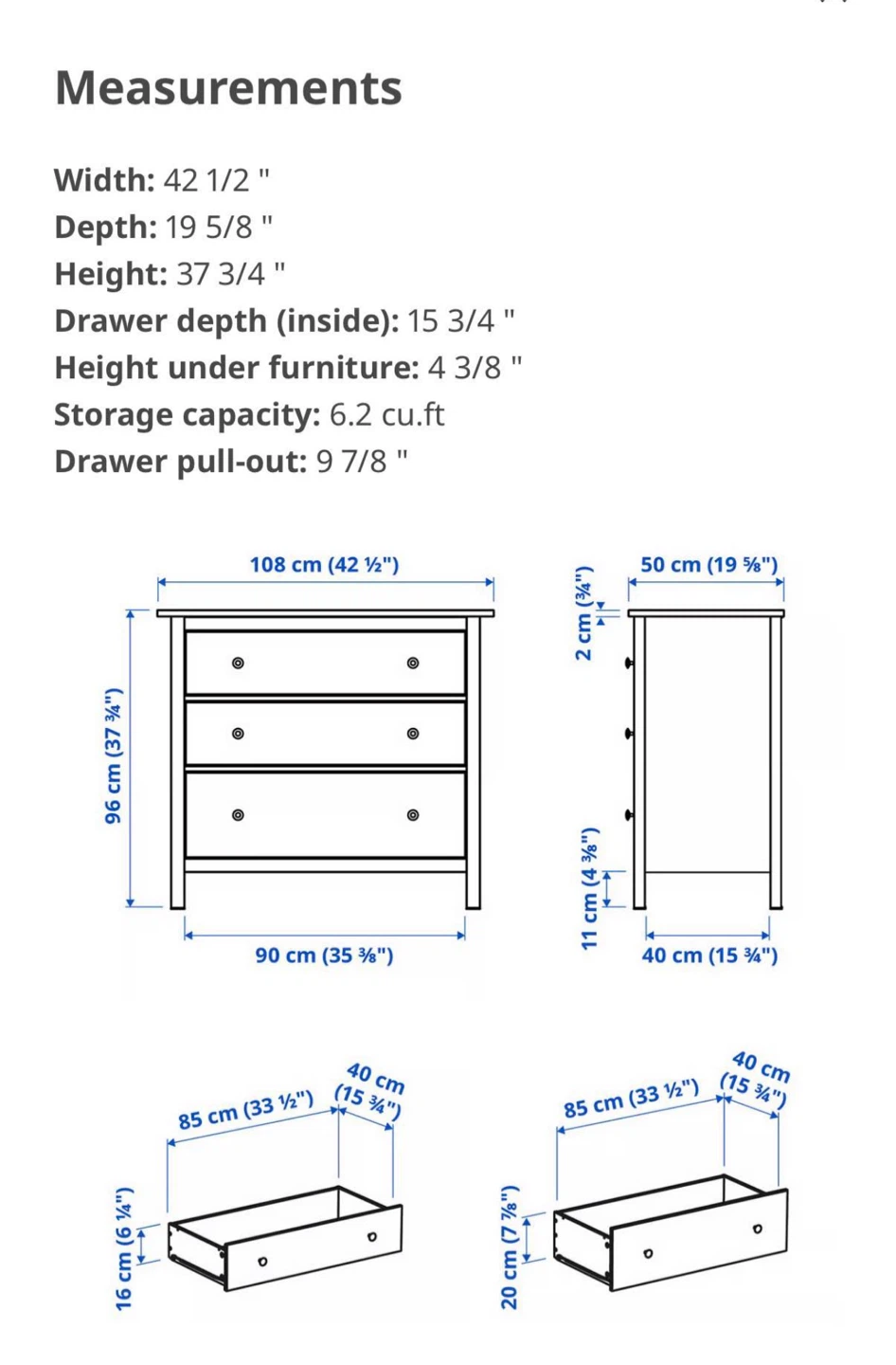 IKEA Hemnes Dresser W Mirror - photo 2
