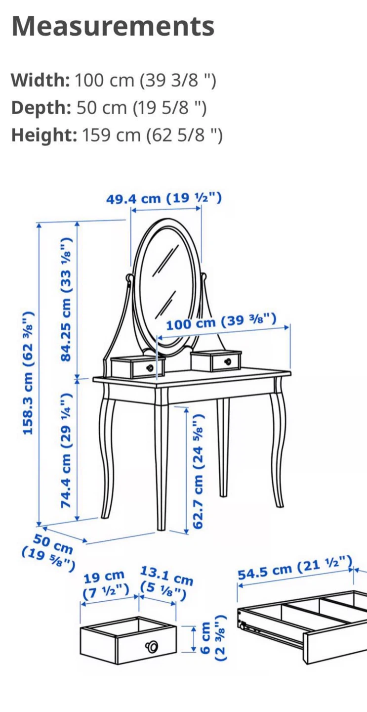 IKEA Hemnes Dresser W Mirror - photo 3
